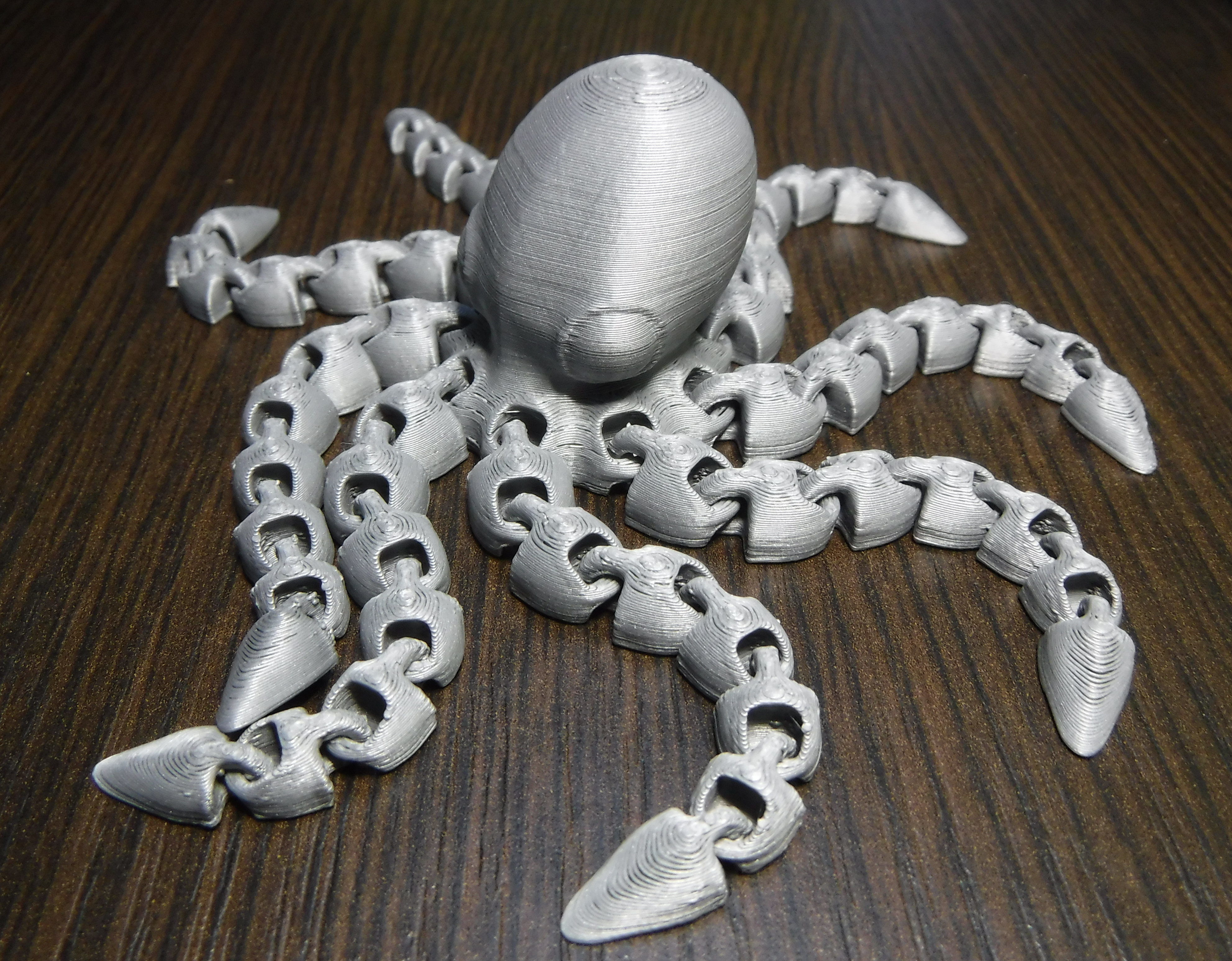 Articulated flexi octopus-peeper with huge eyes 3D print model_4