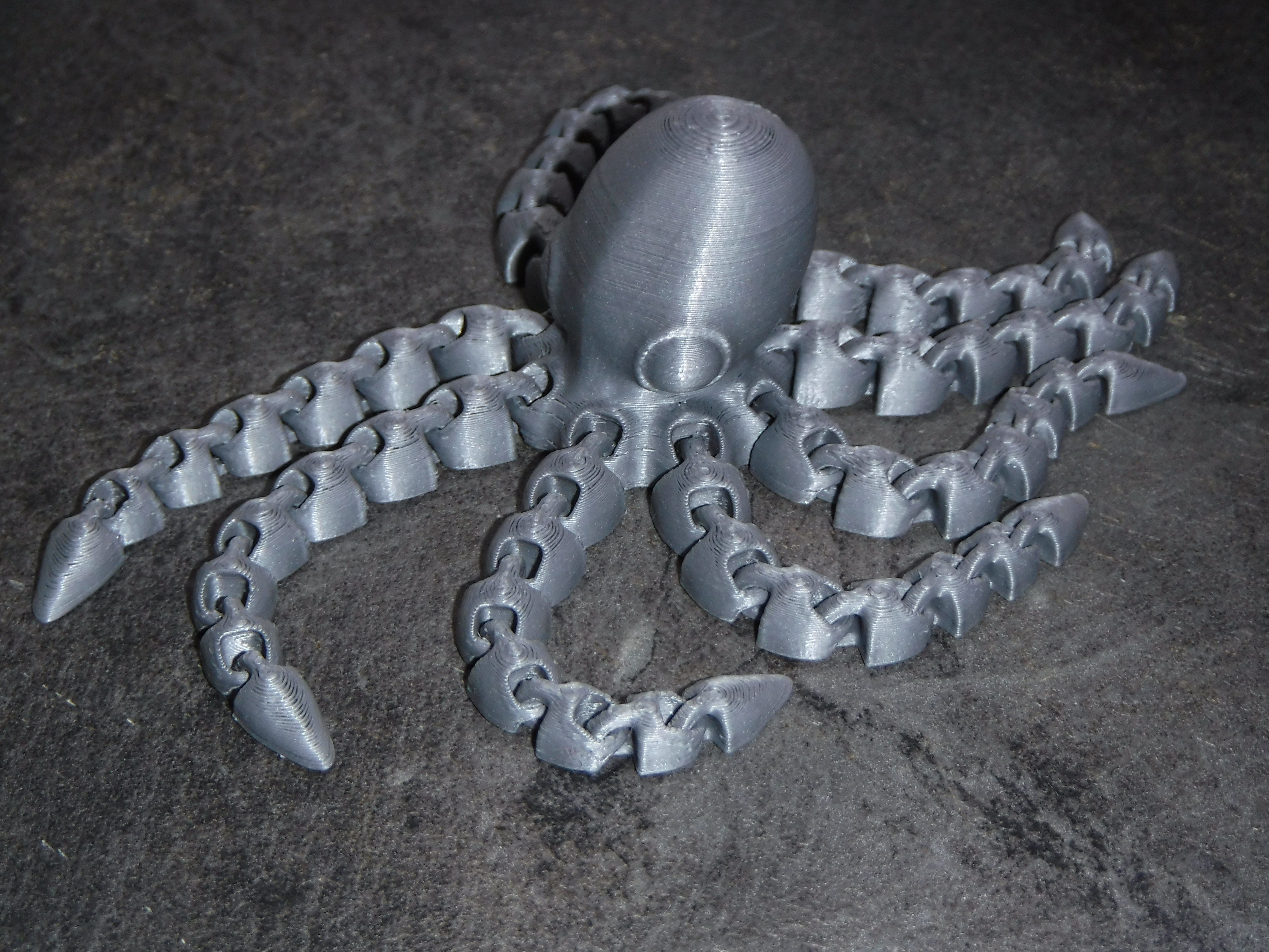Articulated flexi octopus-peeper with huge eyes 3D print model_5