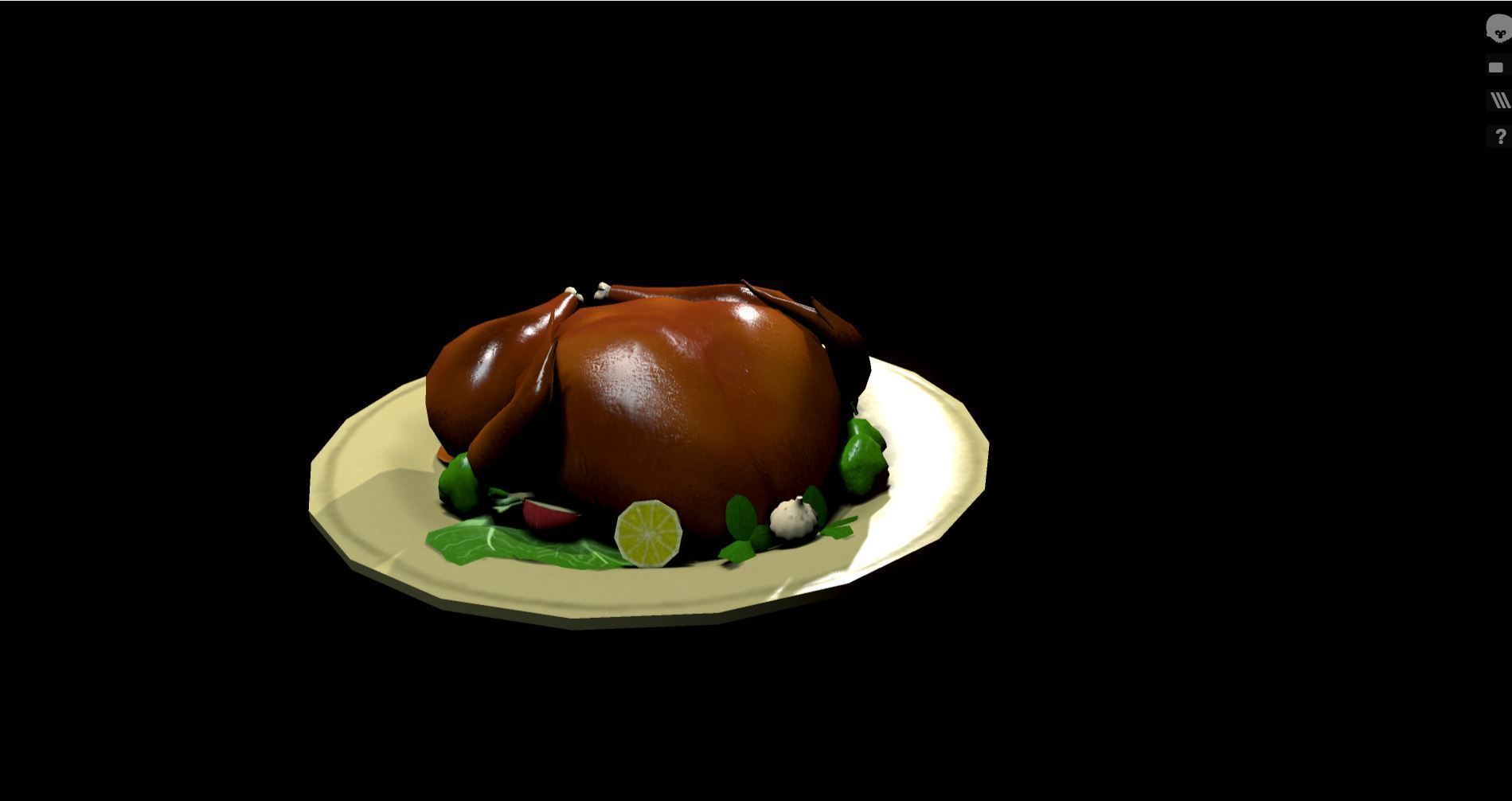 Turkey Low-poly 3D model_14