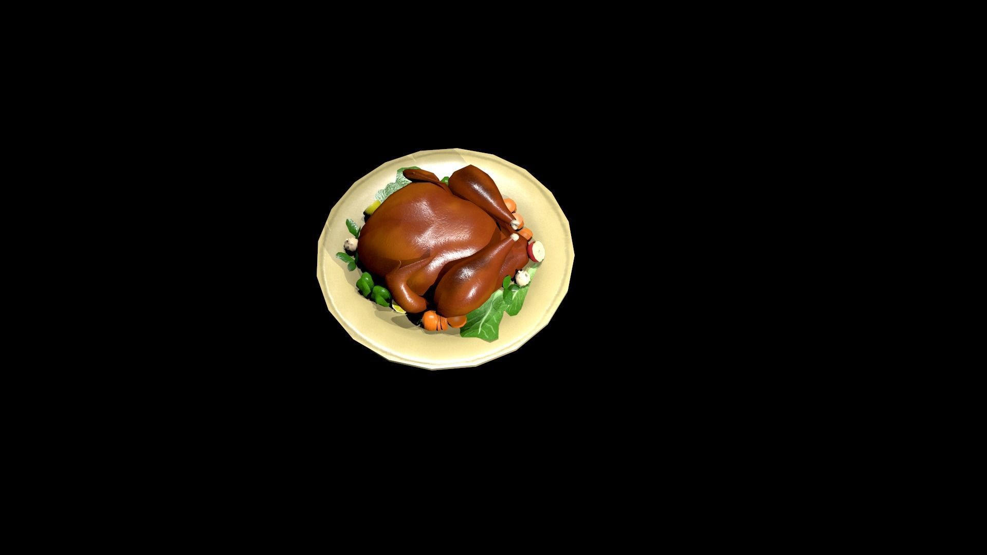 Turkey Low-poly 3D model_8