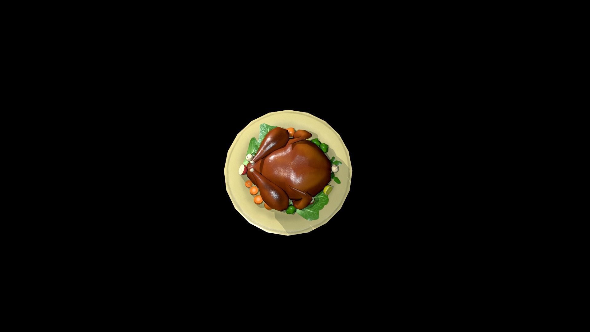 Turkey Low-poly 3D model_10