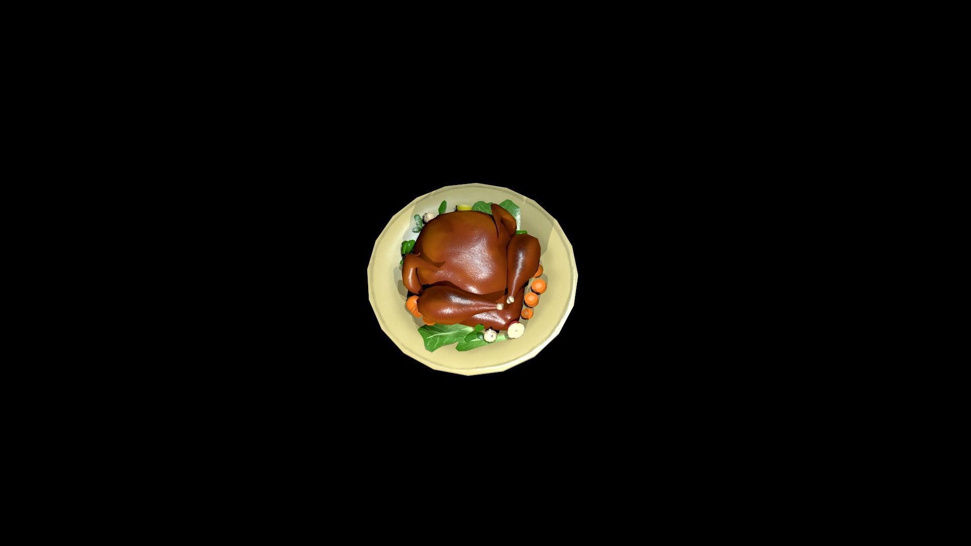 Turkey Low-poly 3D model_9