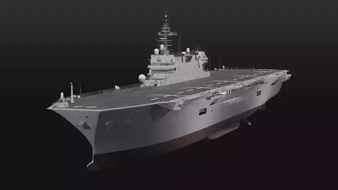 JMSDF Izumo class helicopter carrier model 3D model