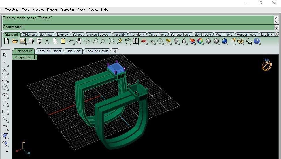 Rings 3D print model_4