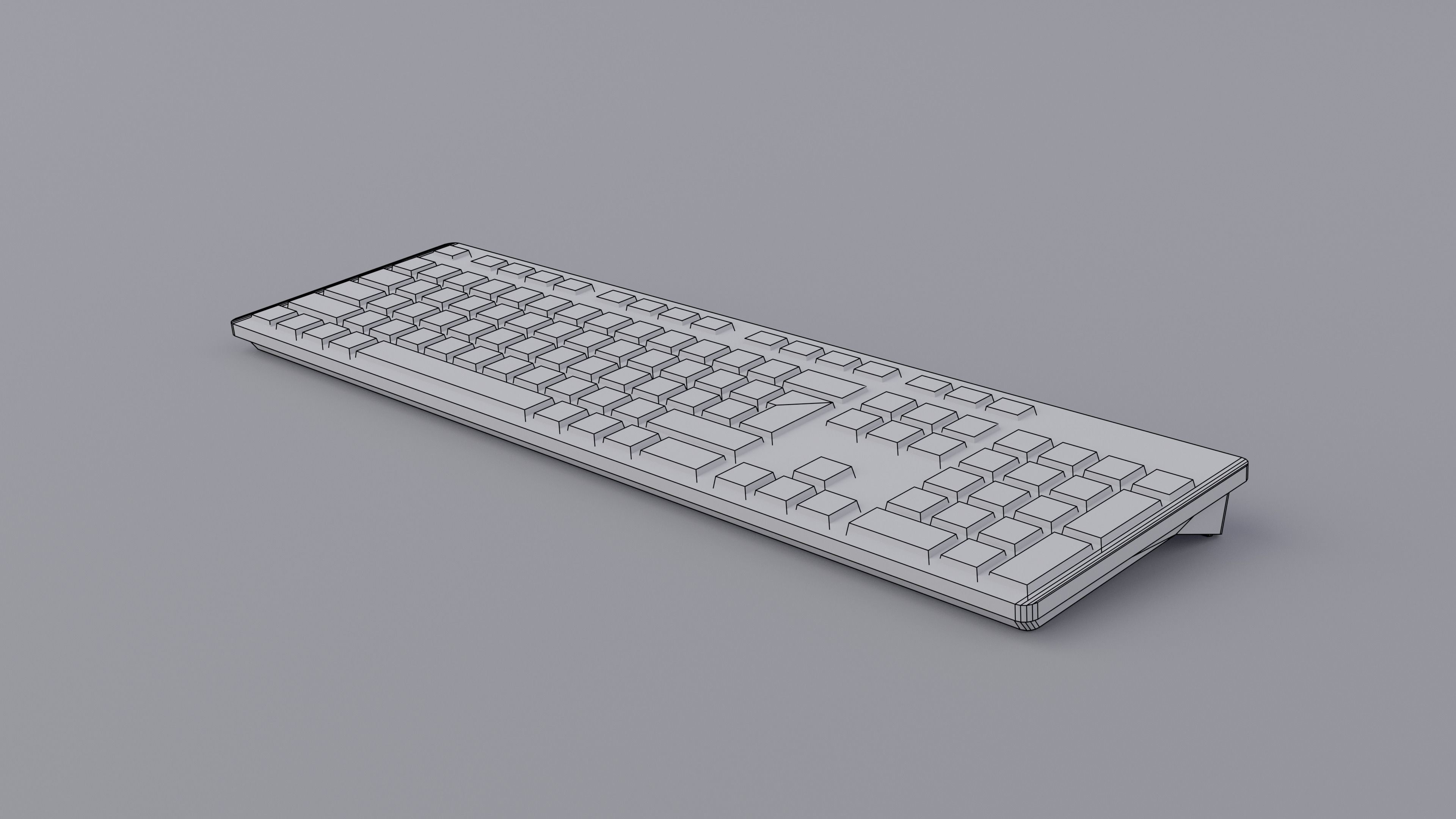 Computer Low-poly 3D model_14