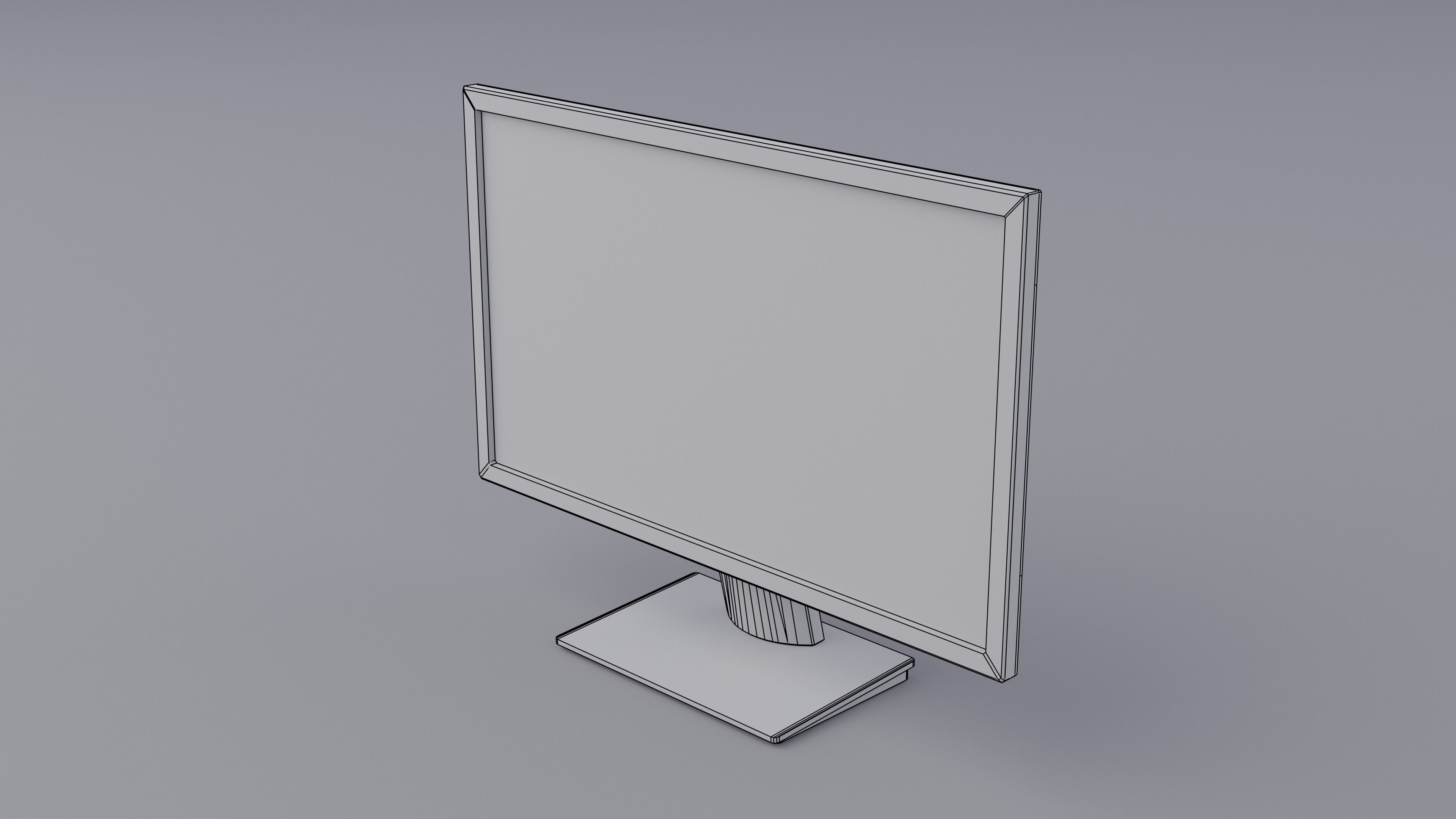 Computer Low-poly 3D model_12