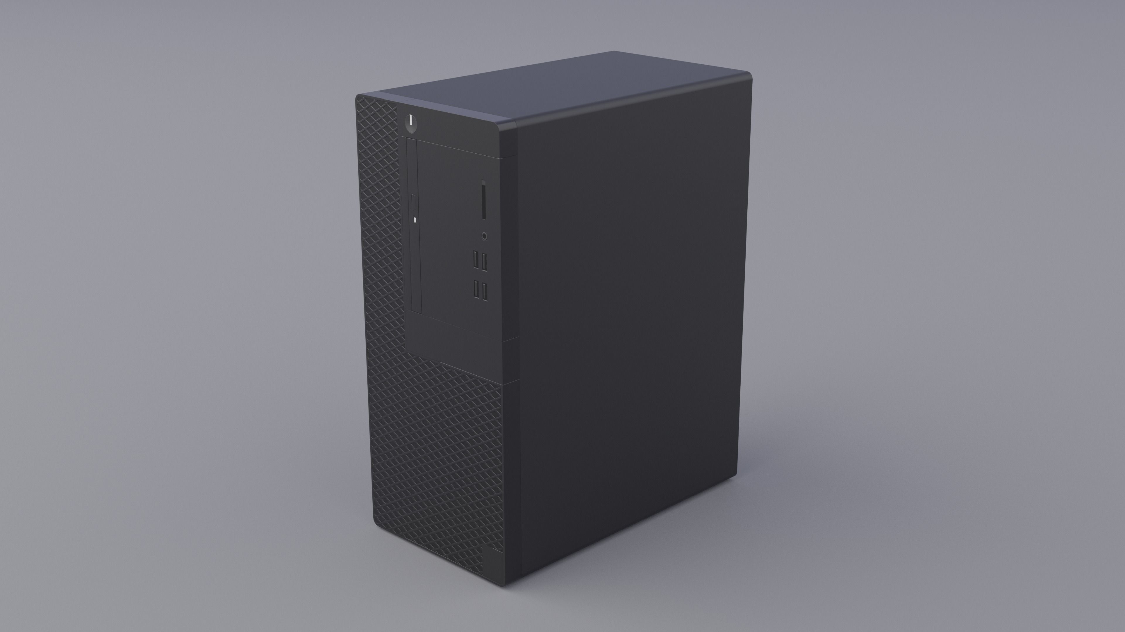 Computer Low-poly 3D model_4