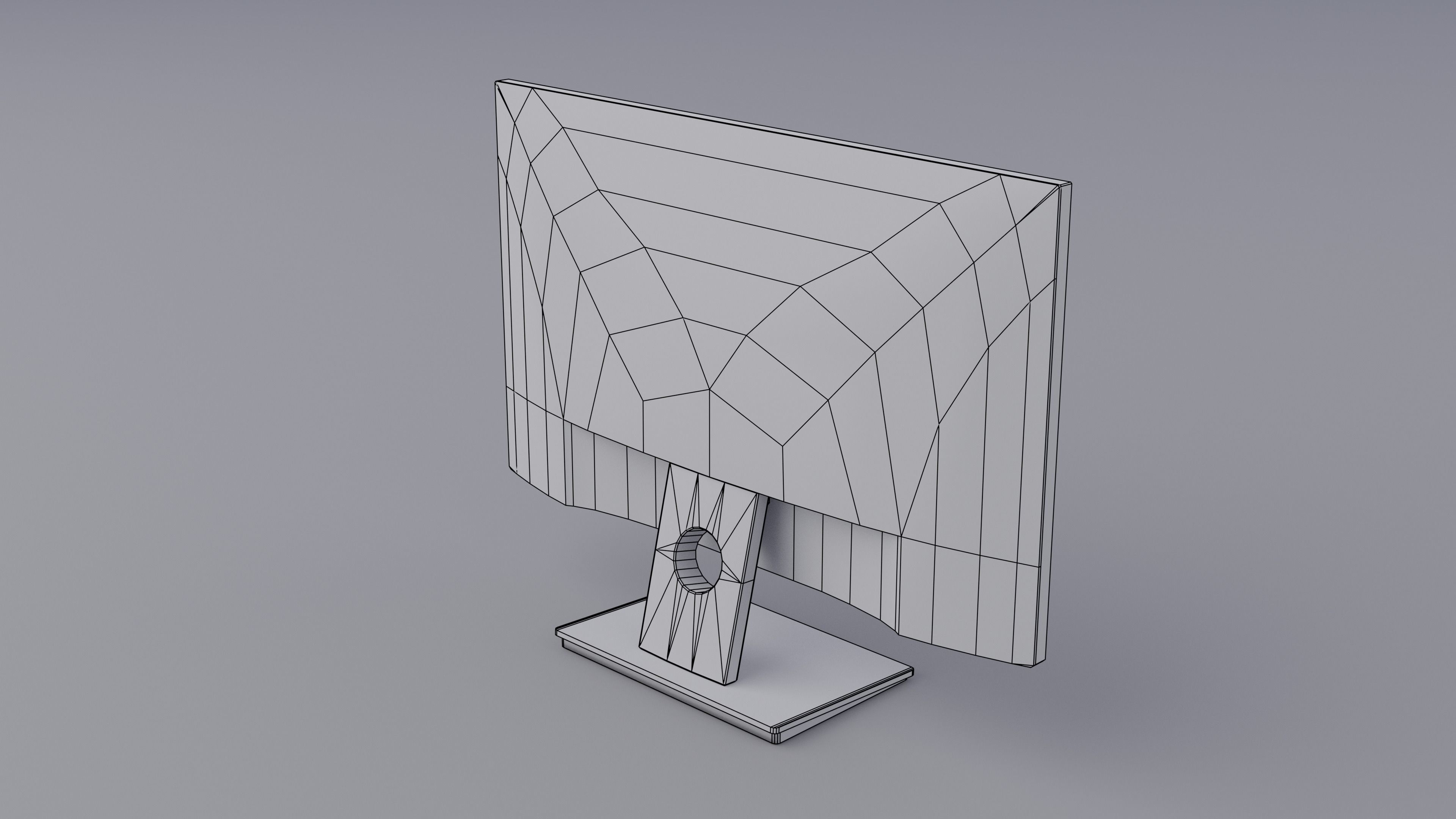 Computer Low-poly 3D model_13