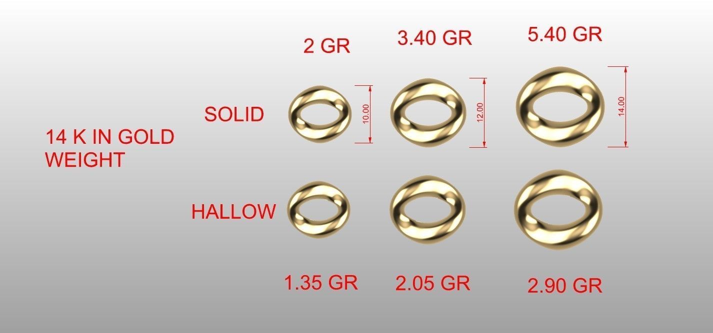 Oval Graduated Cuban Chain Necklace 3D print model_9