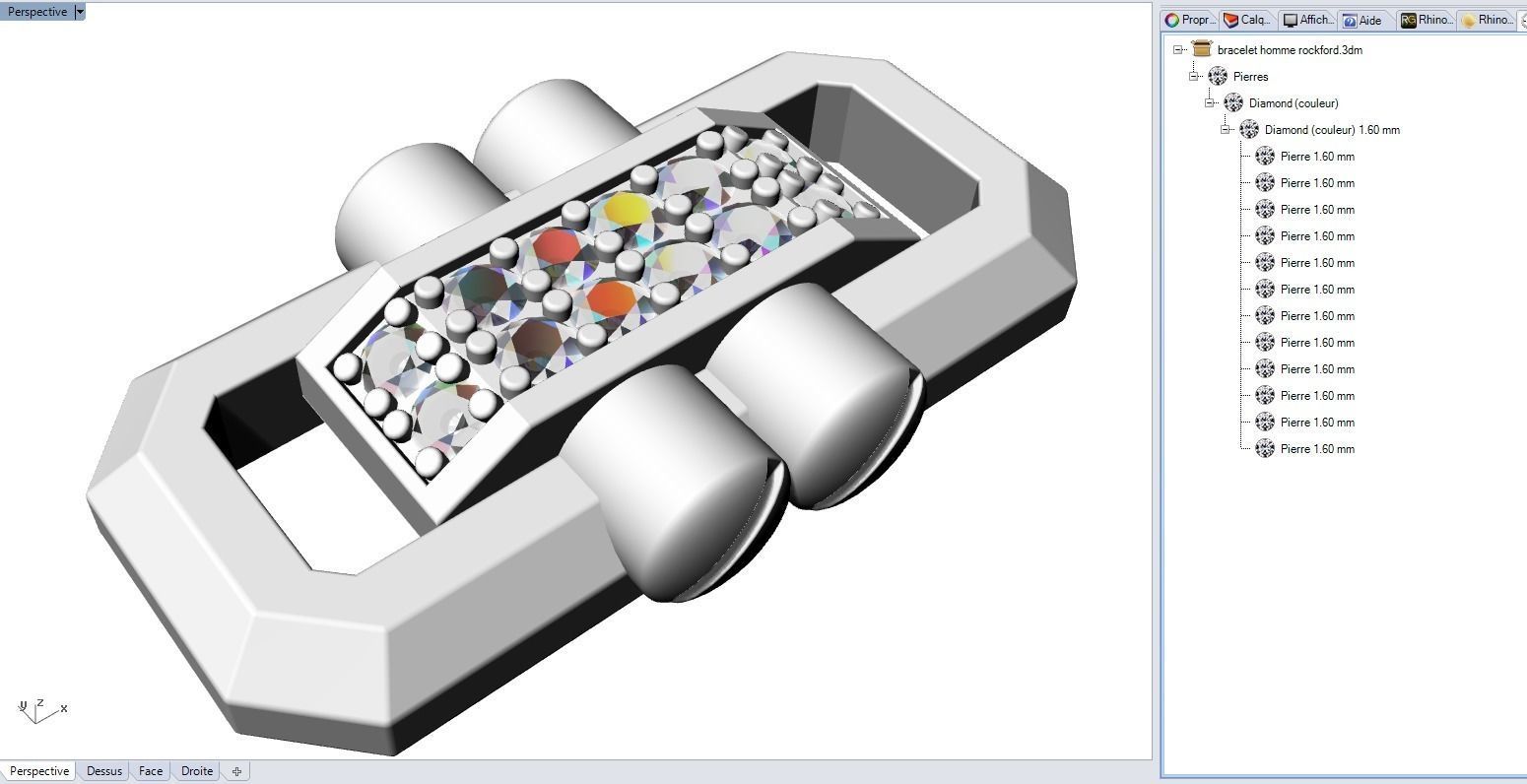 Cord bracelet 2023-002 3D print model_13