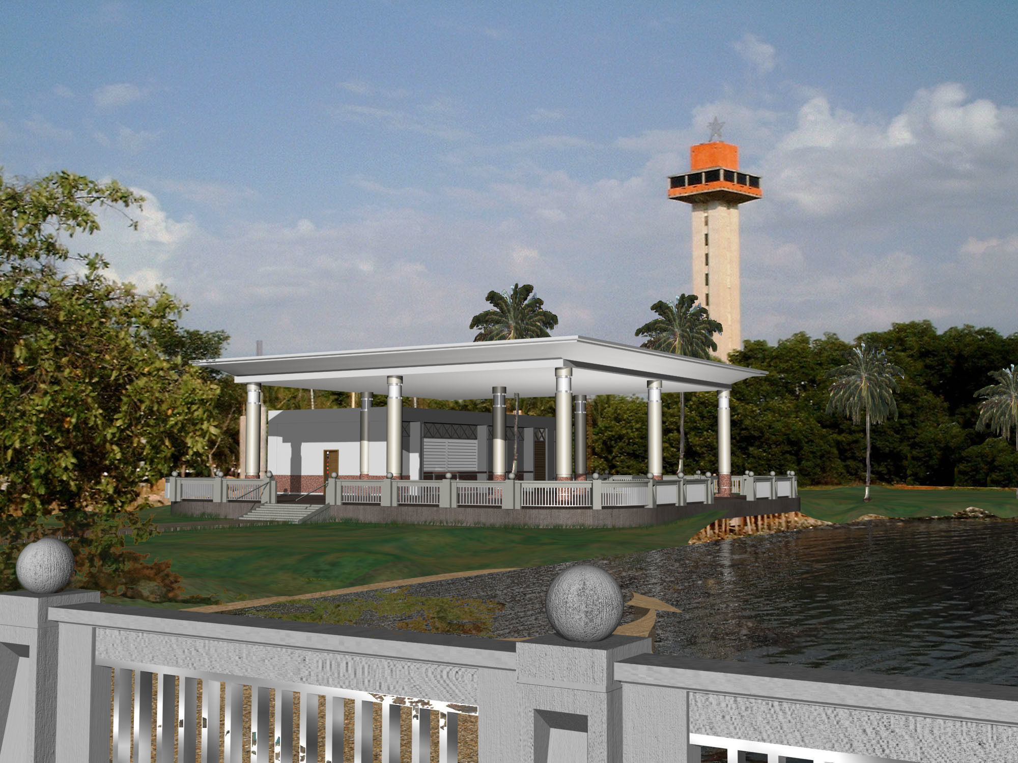 Old restaurant 3D model_1