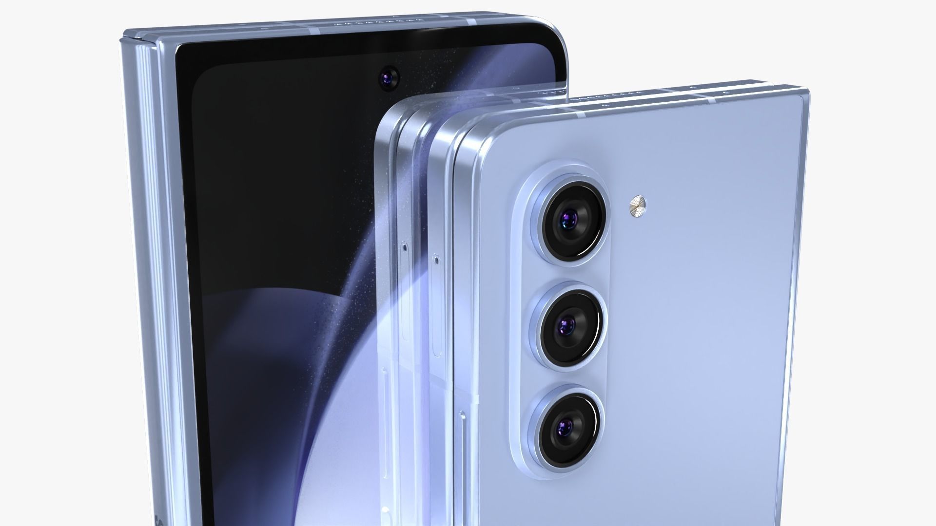 Samsung Galaxy Z Fold 5 Blue 3D model_8