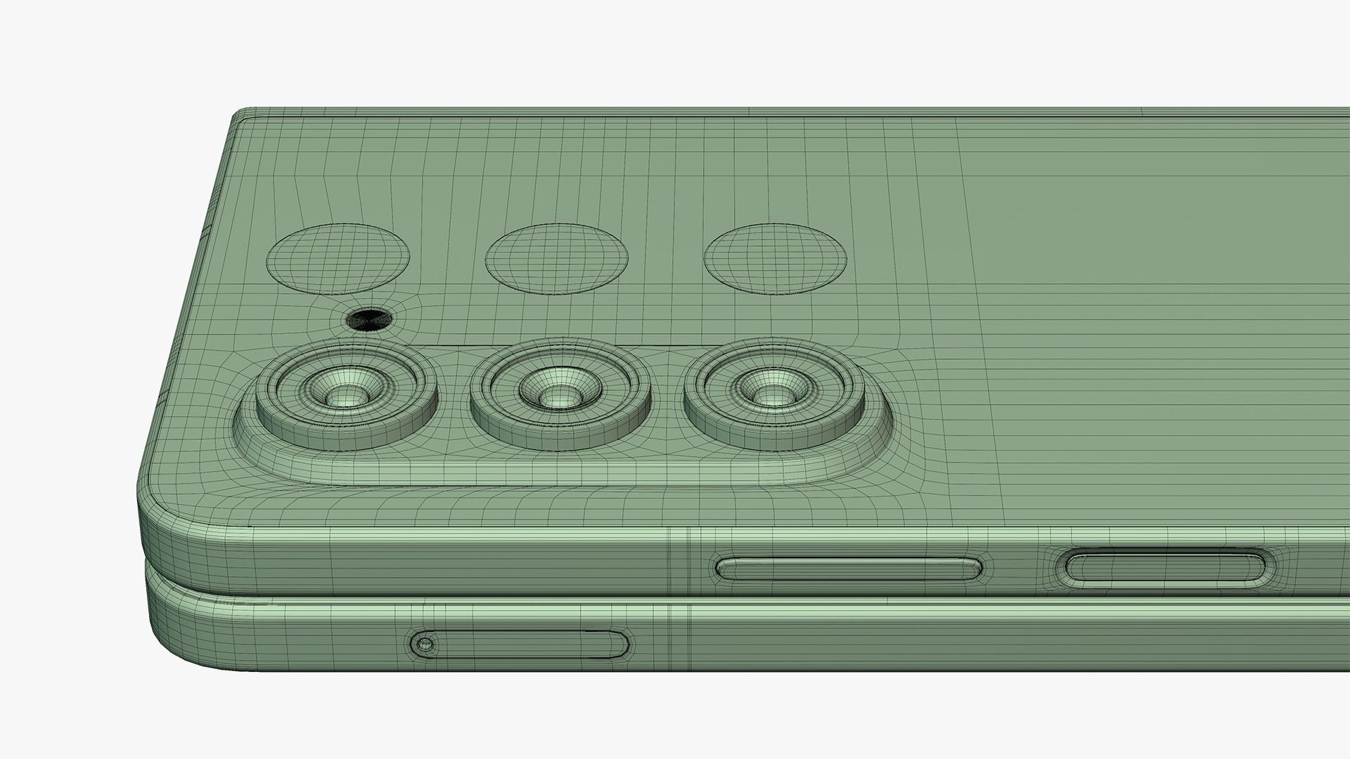 Samsung Galaxy Z Fold 5 Blue 3D model_21