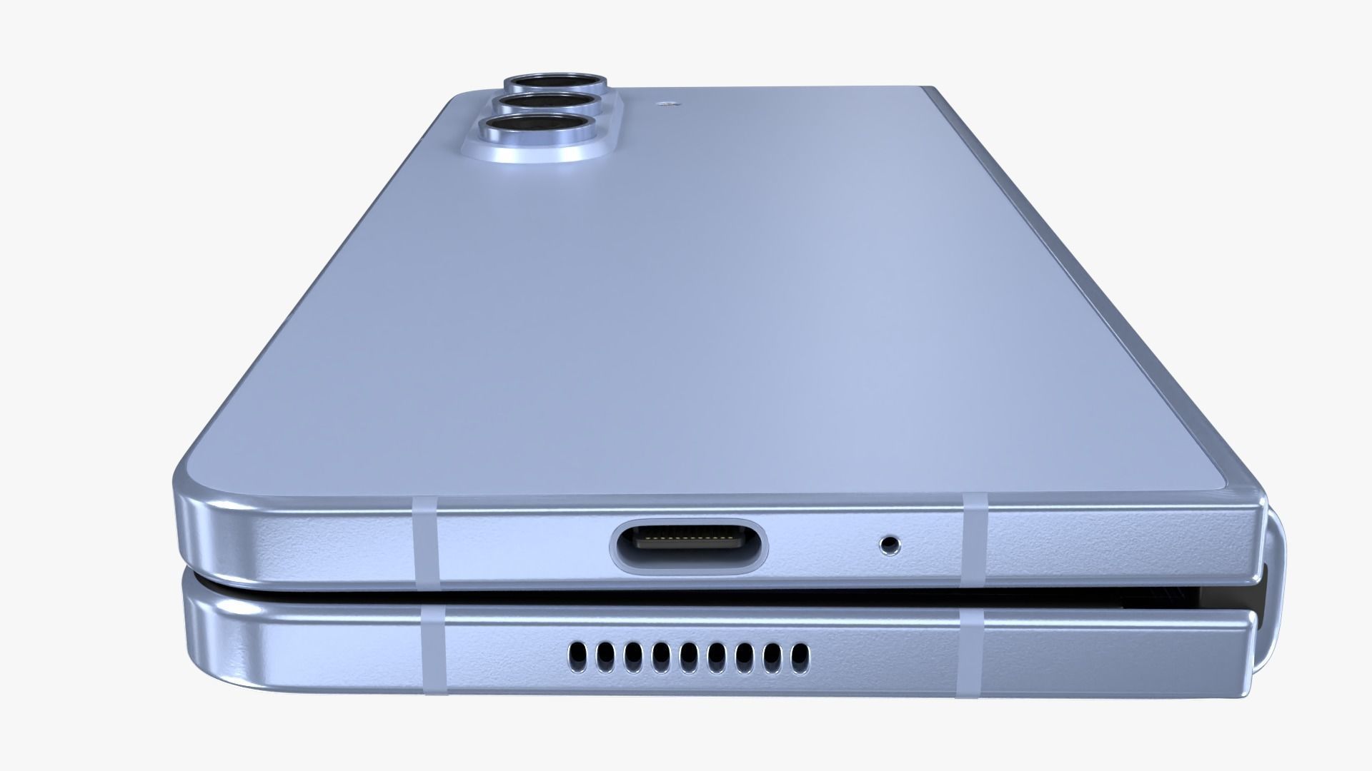 Samsung Galaxy Z Fold 5 Blue 3D model_7