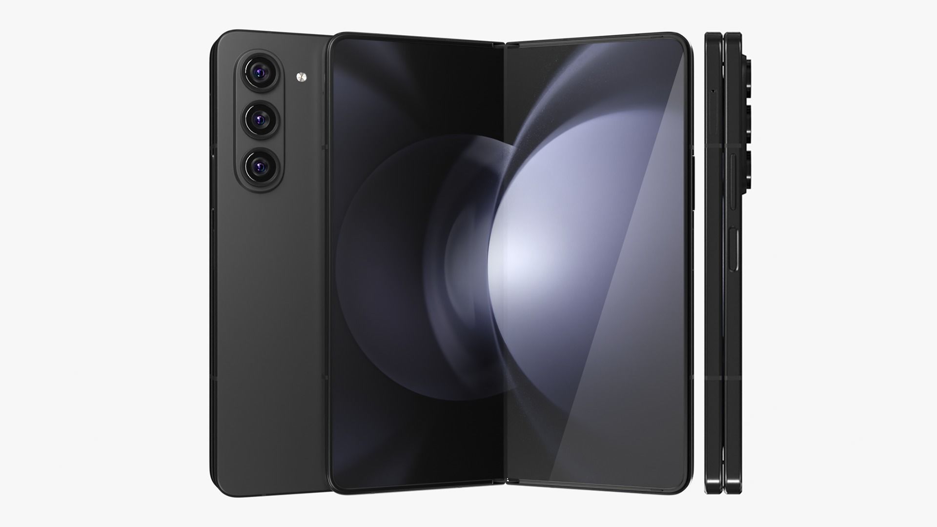 Samsung Galaxy Z Fold 5 Black 3D model_13