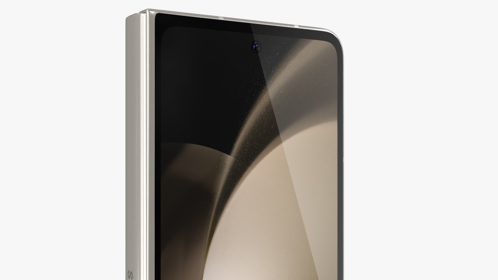 Samsung Galaxy Z Fold 5 Cream 3D model_4