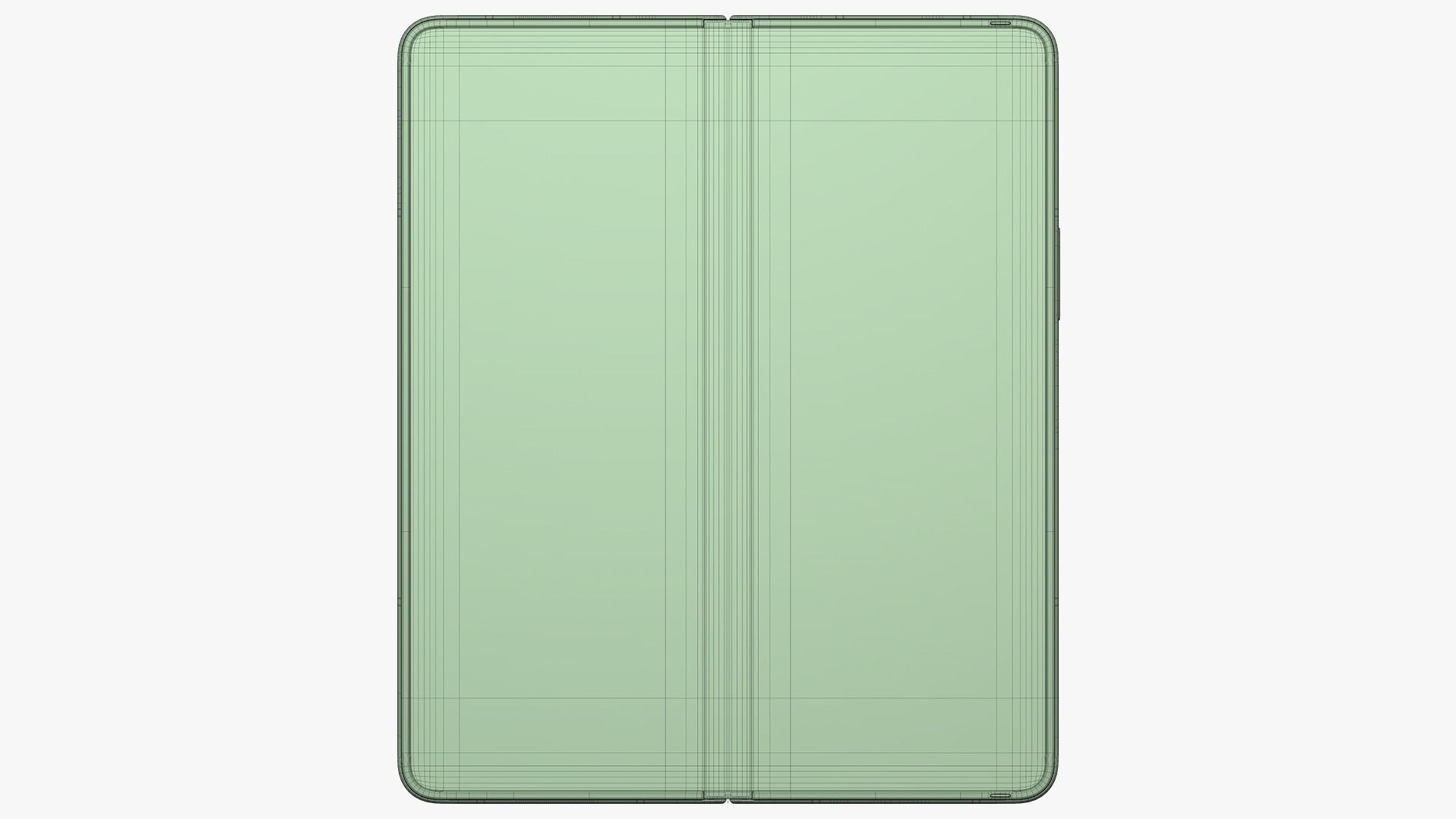 Samsung Galaxy Z Fold 5 Cream 3D model_26