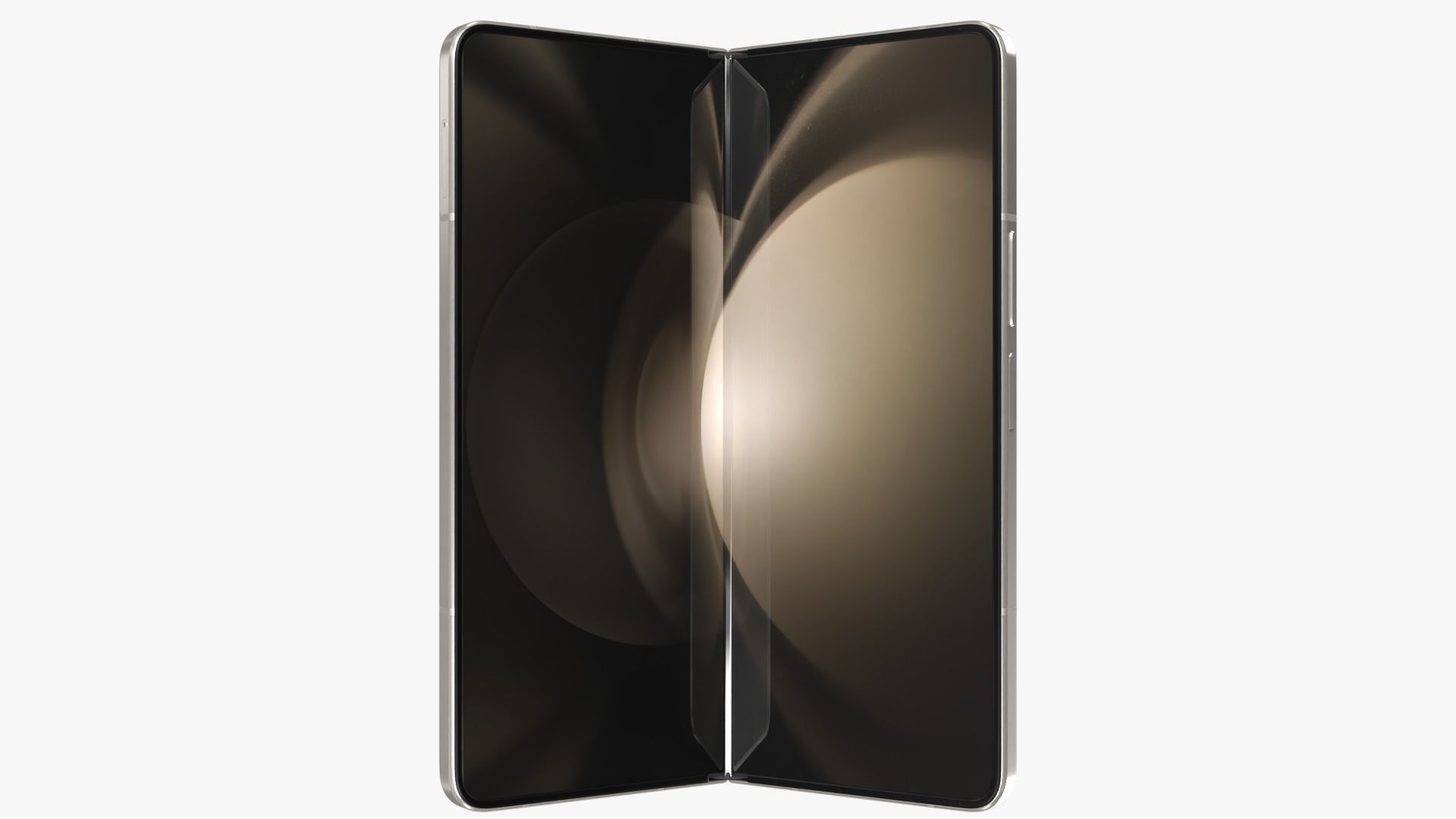 Samsung Galaxy Z Fold 5 Cream 3D model_3