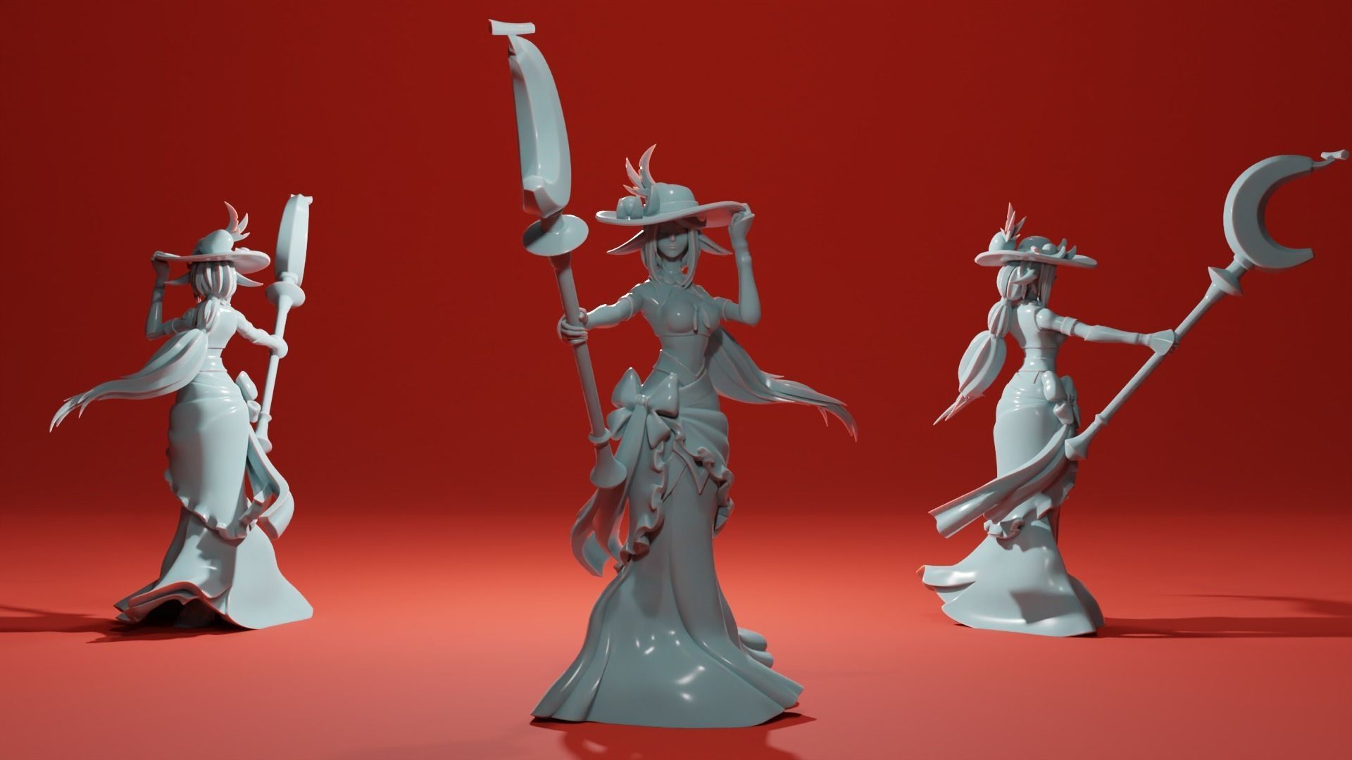 Fawn Priestess of Fruitful Harvest - Summer Witch 3D print model_2