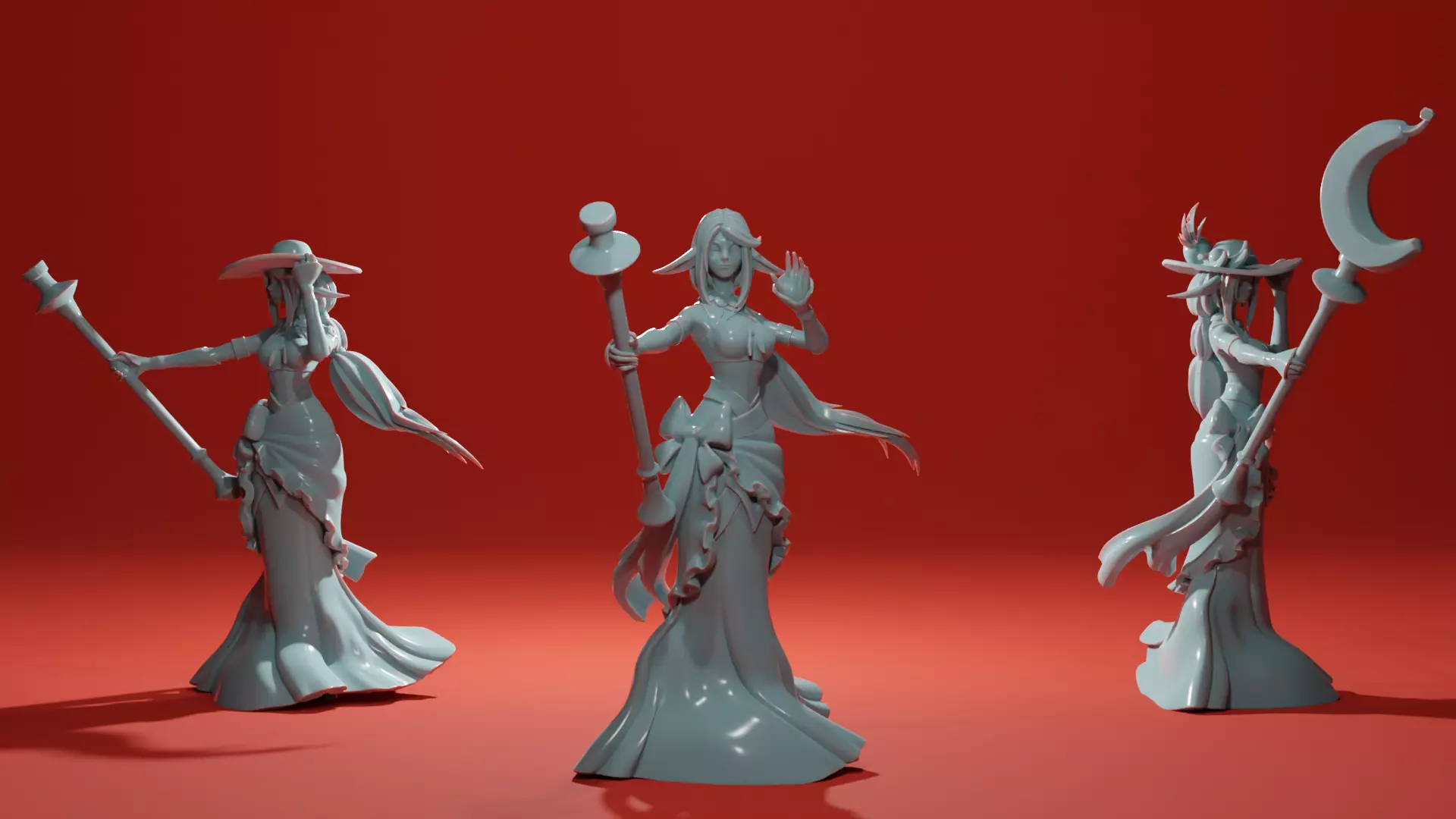 Fawn Priestess of Fruitful Harvest - Summer Witch 3D print model_0