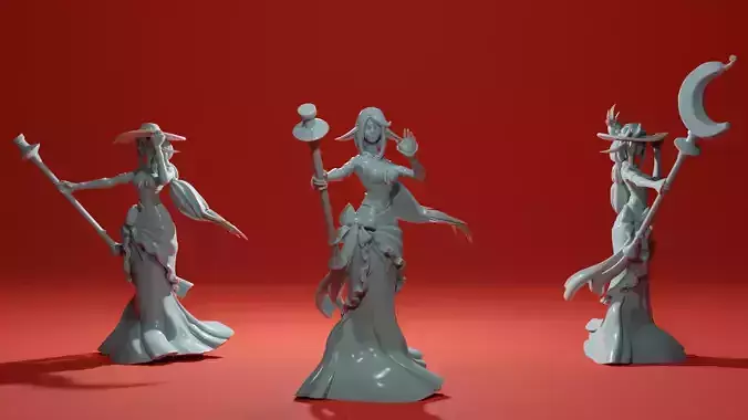 Fawn Priestess of Fruitful Harvest - Summer Witch 3D print model