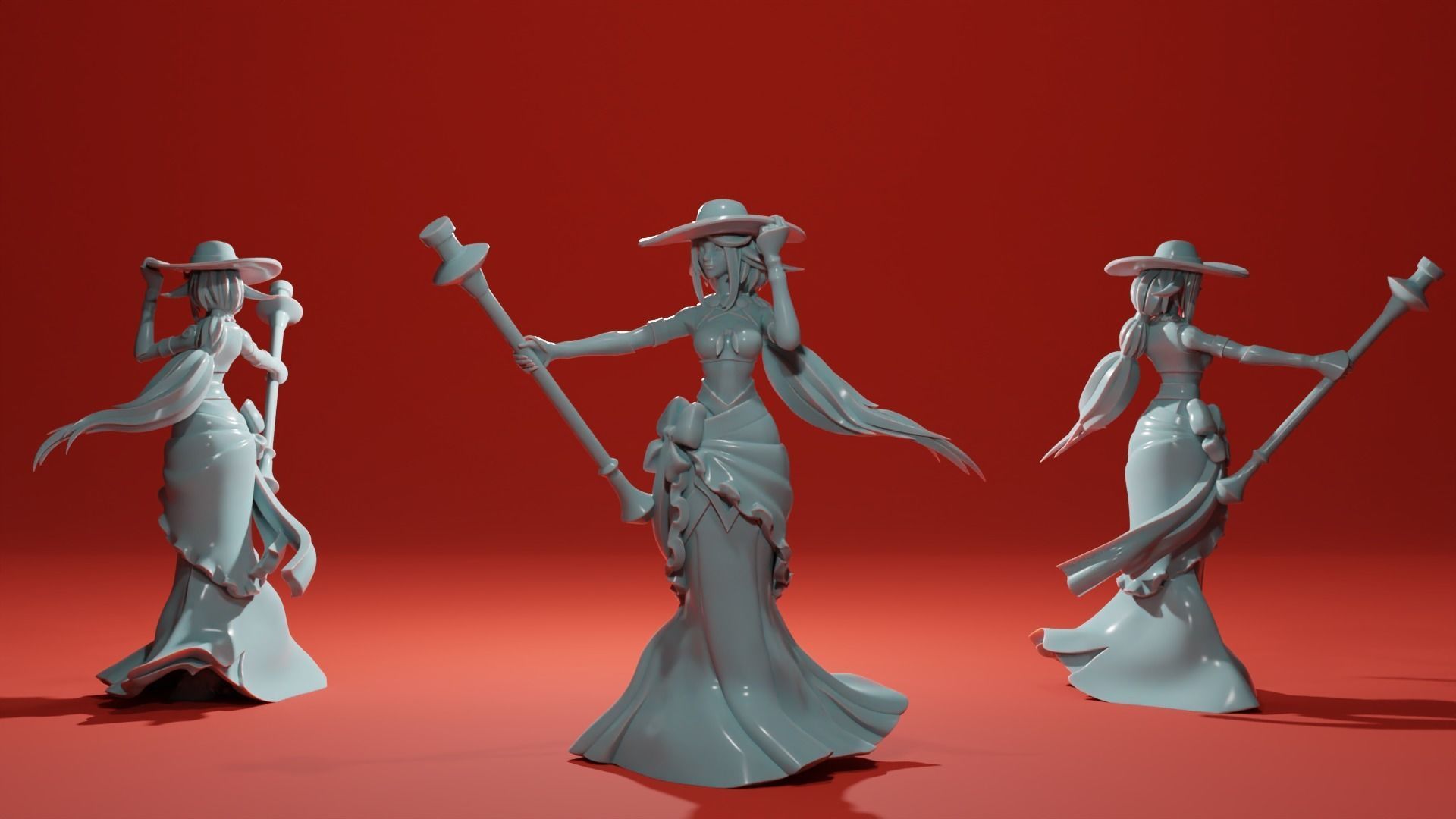 Fawn Priestess of Fruitful Harvest - Summer Witch 3D print model_3