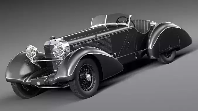 Mercedes-Benz 710 SSK Trossi Roadster 1930 3D model