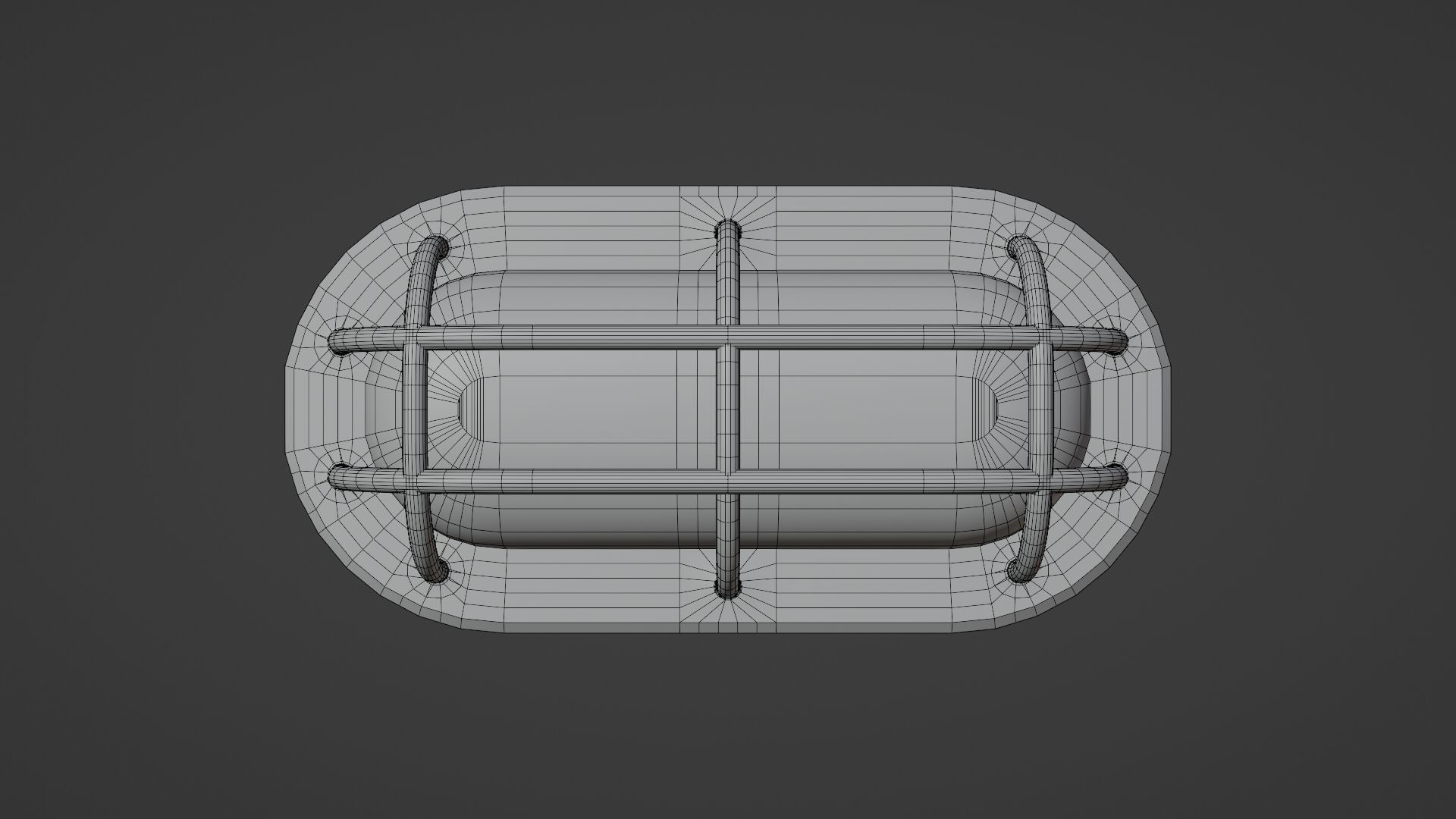 Bunker Light Low-poly 3D model_9