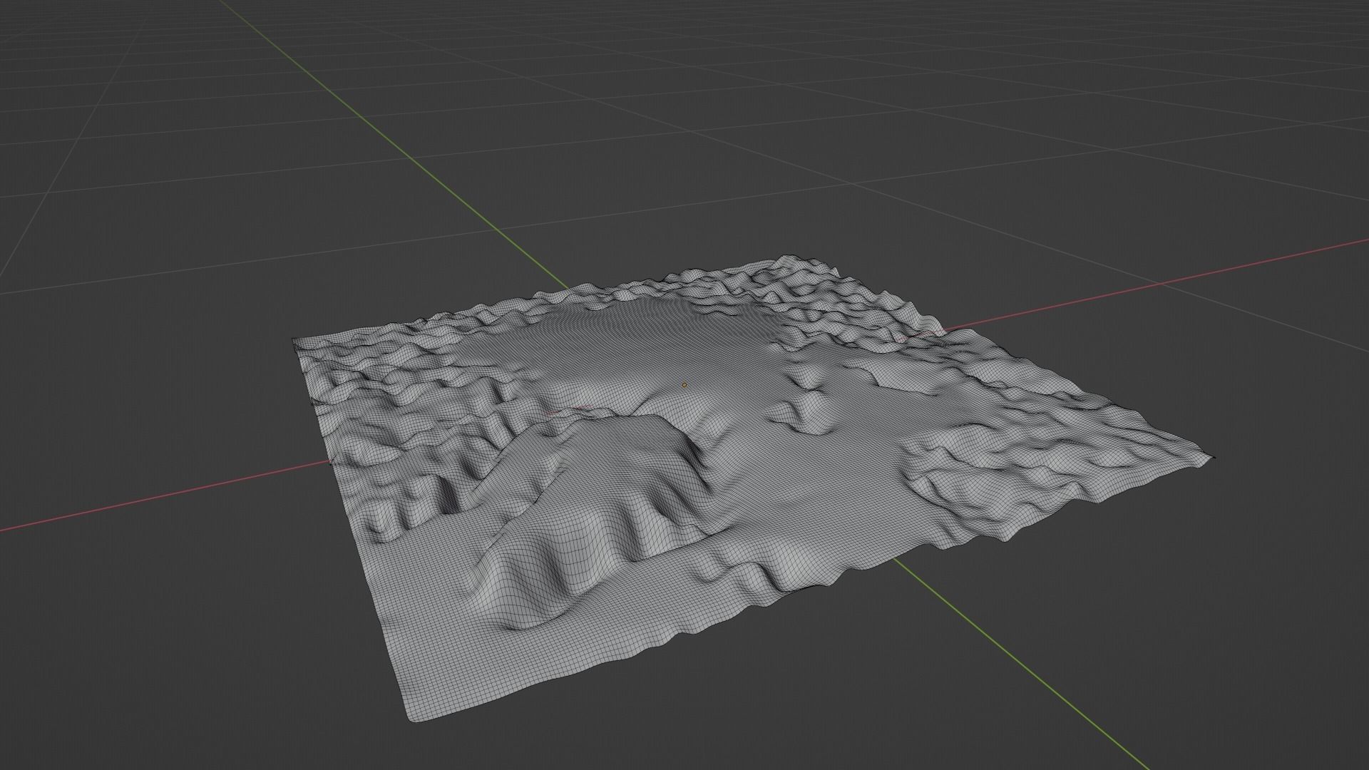 Arctic Ocean North Pole Map Topography Low-poly 3D model_8