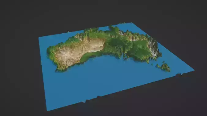 Australia Map Topography
