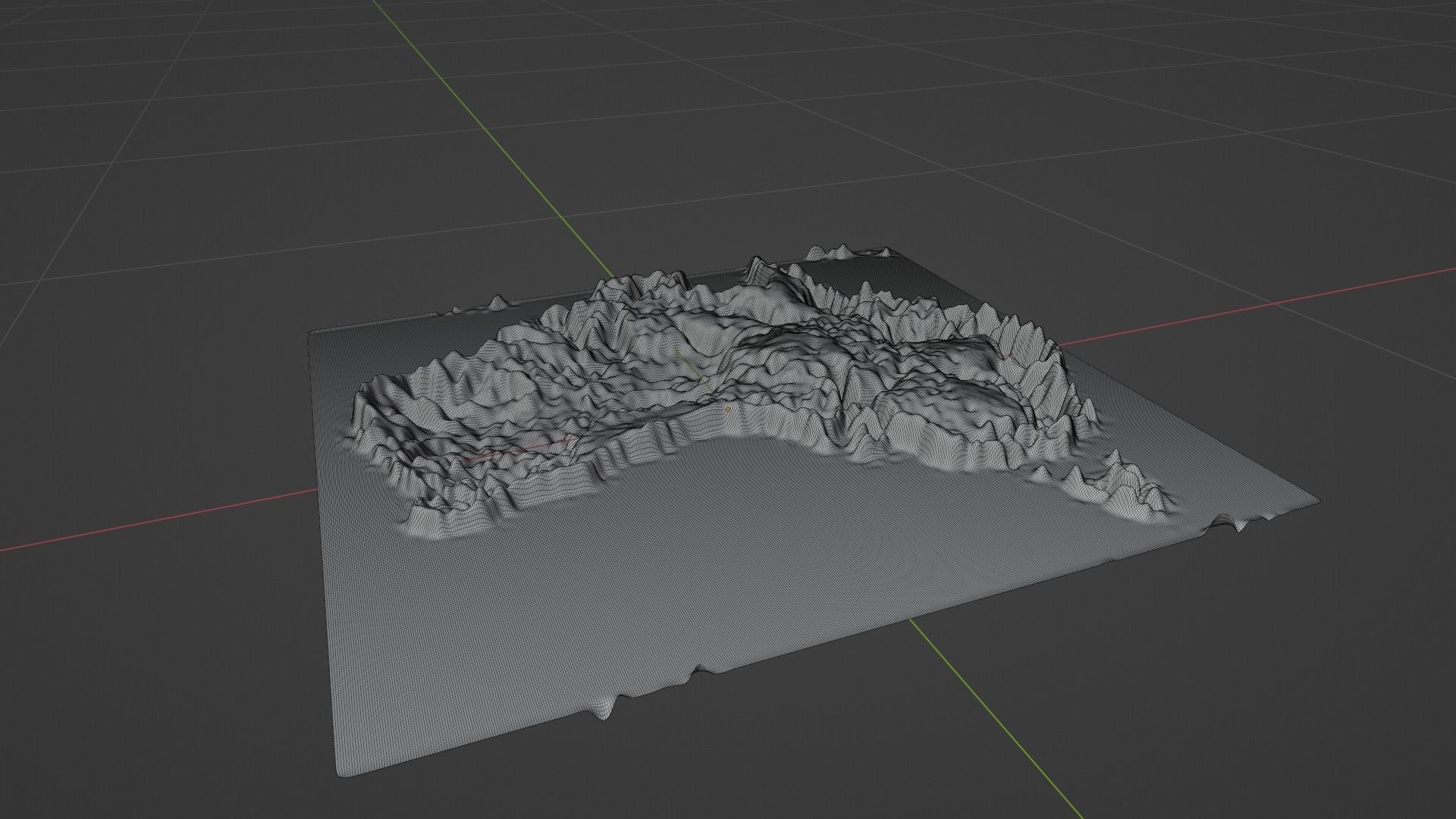 Australia Map Topography Low-poly 3D model_8