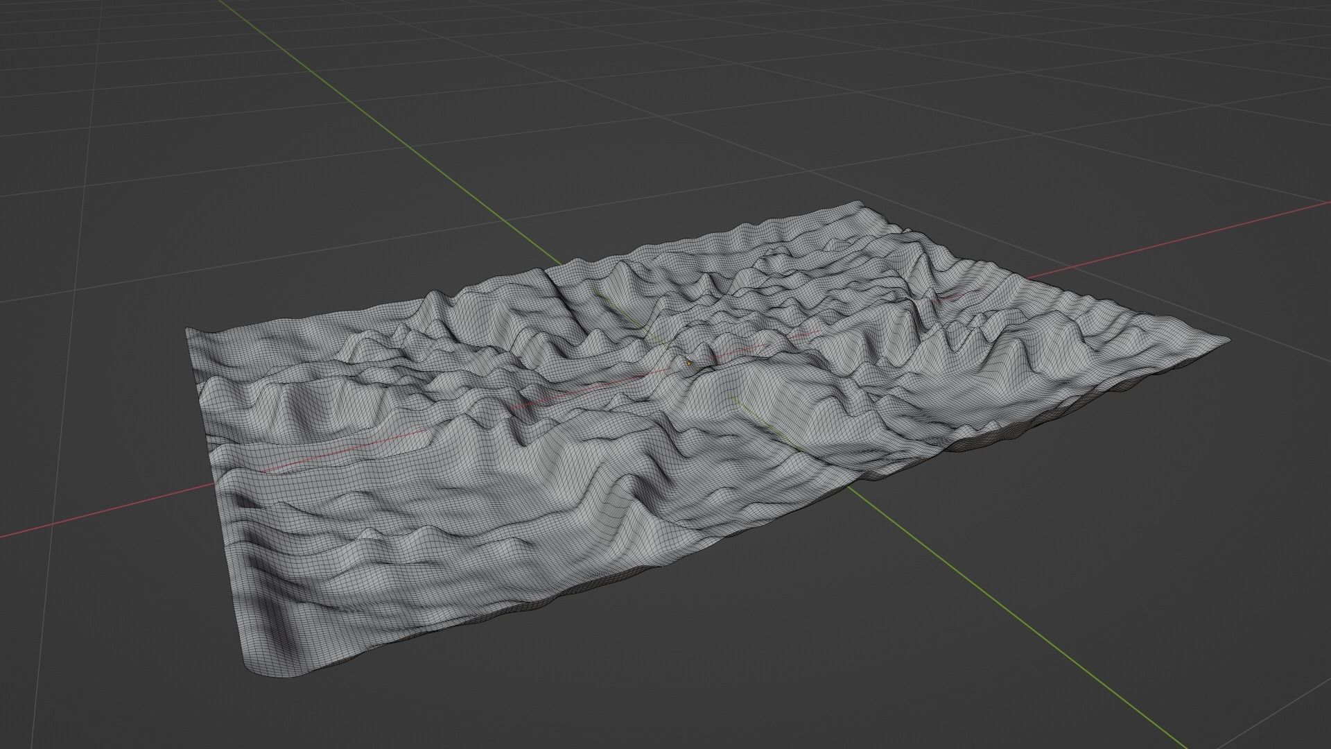 World Map Topography Low-poly 3D model_8