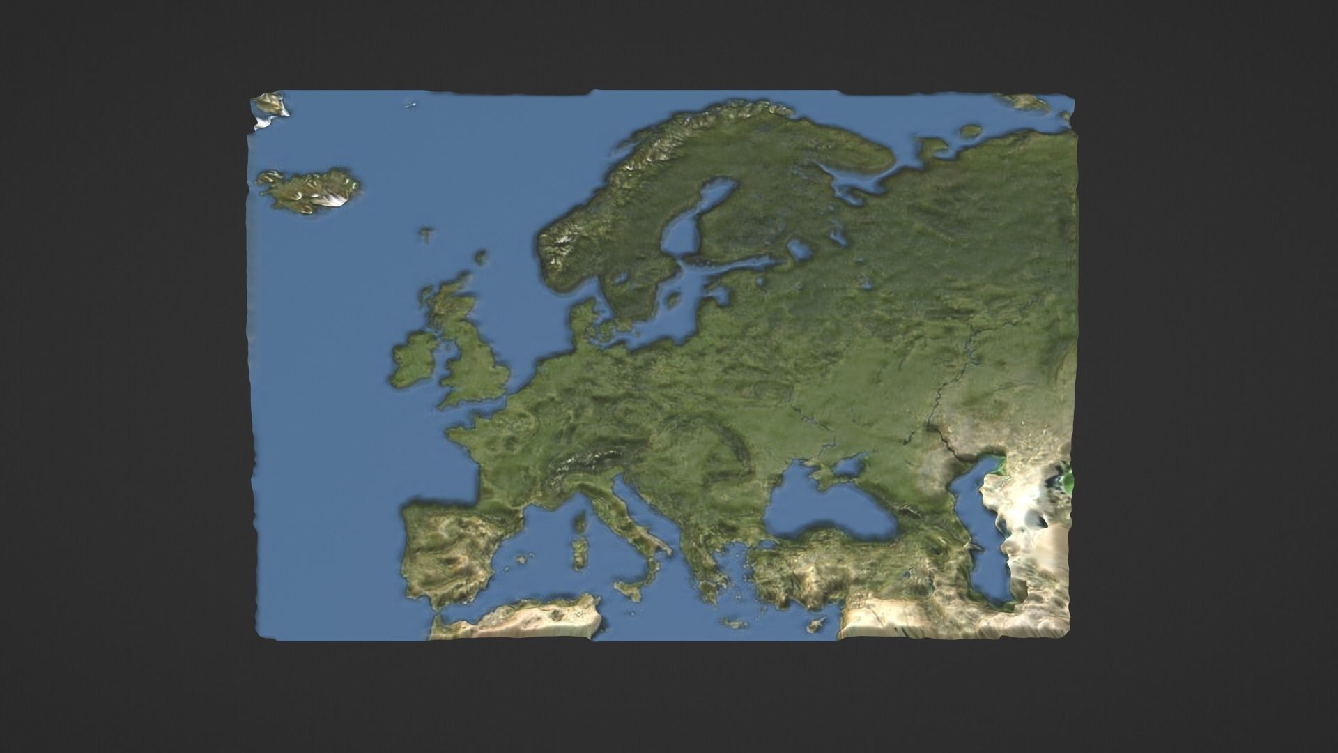 3D model Europe Map Topography VR / AR / low-poly | CGTrader