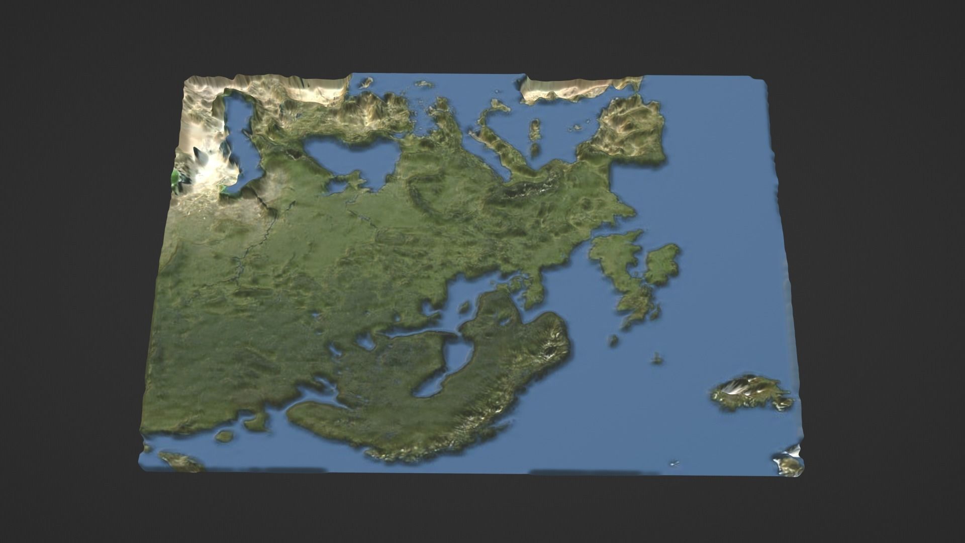 3D model Europe Map Topography VR / AR / low-poly | CGTrader