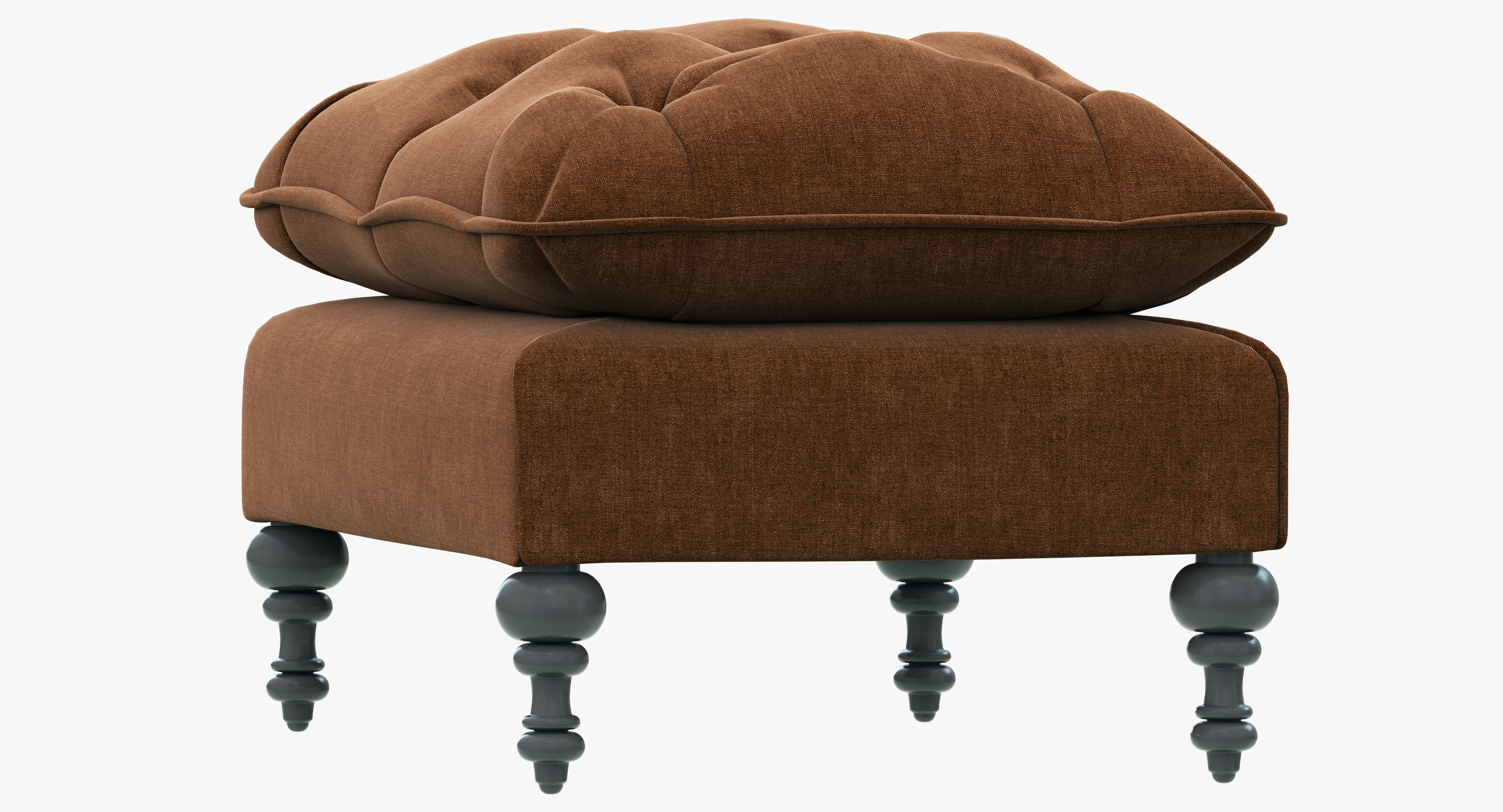 HPDECOR Decorista Choco ottoman 3D model_2