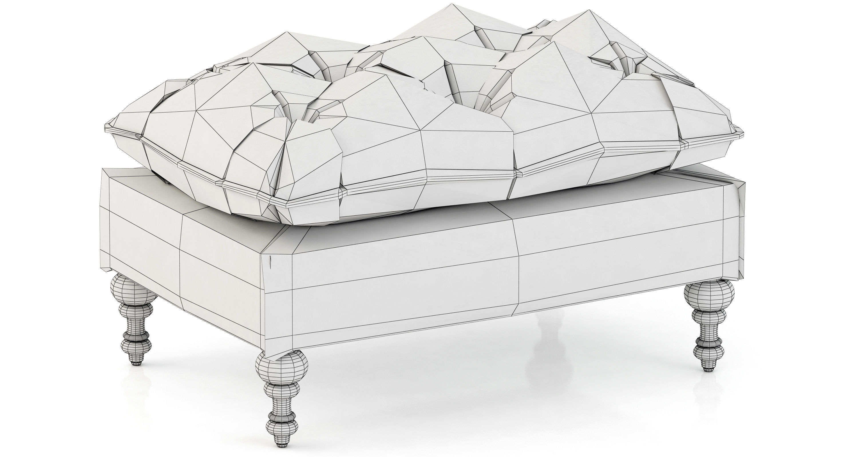 HPDECOR Decorista Choco ottoman 3D model_7