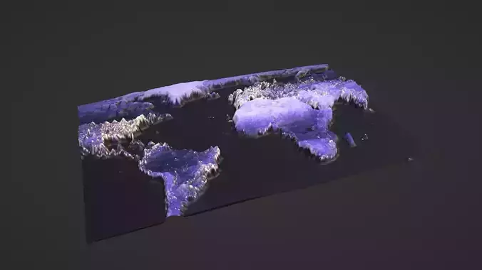 World Map Topography