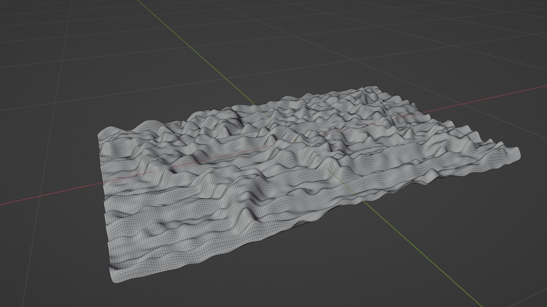 World Map Topography Low-poly 3D model_8