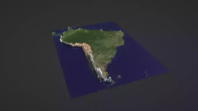 South America Map Topography