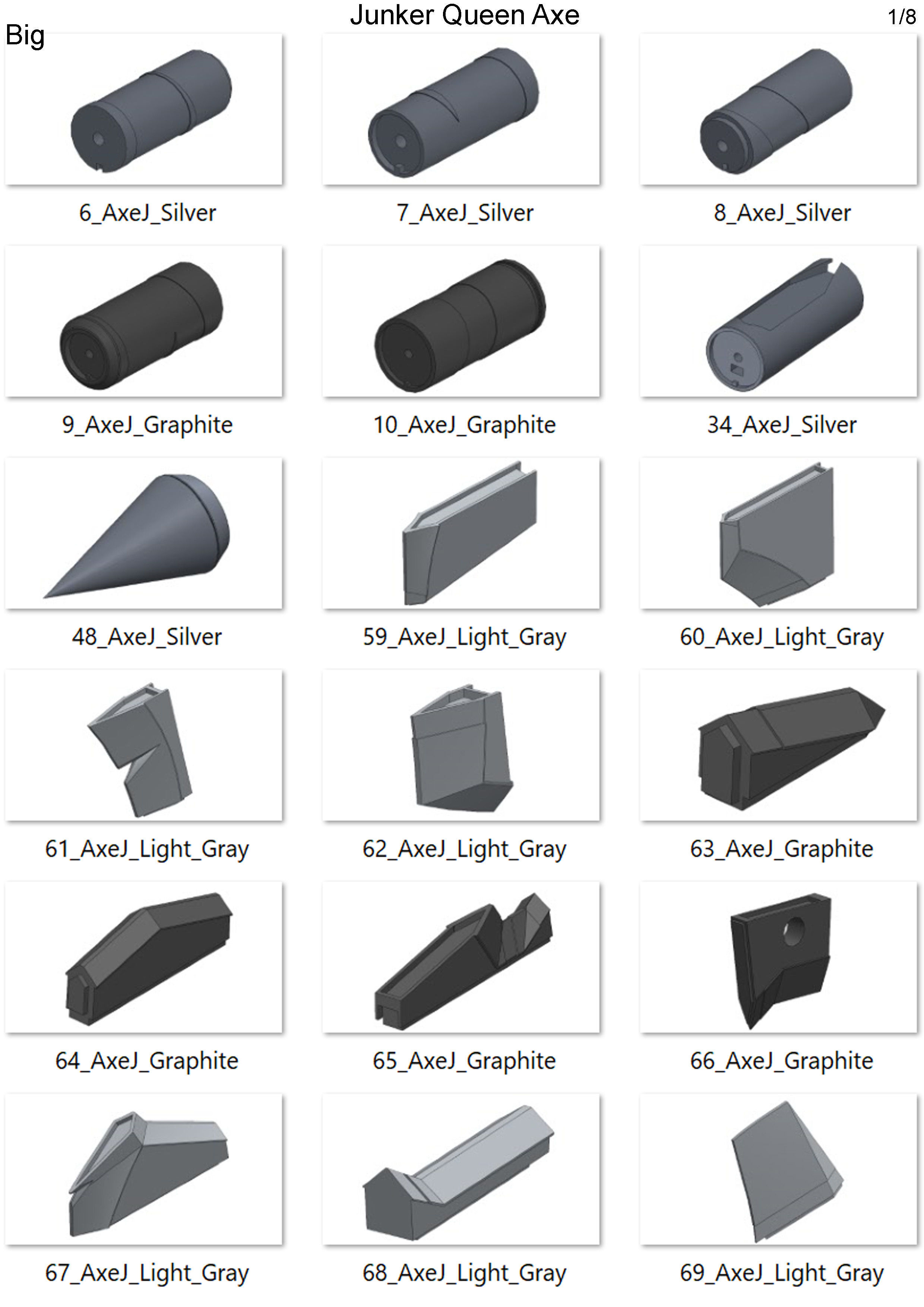 Junker Queen Axe - Overwatch - Printable - STL - Commercial 3D print model_18