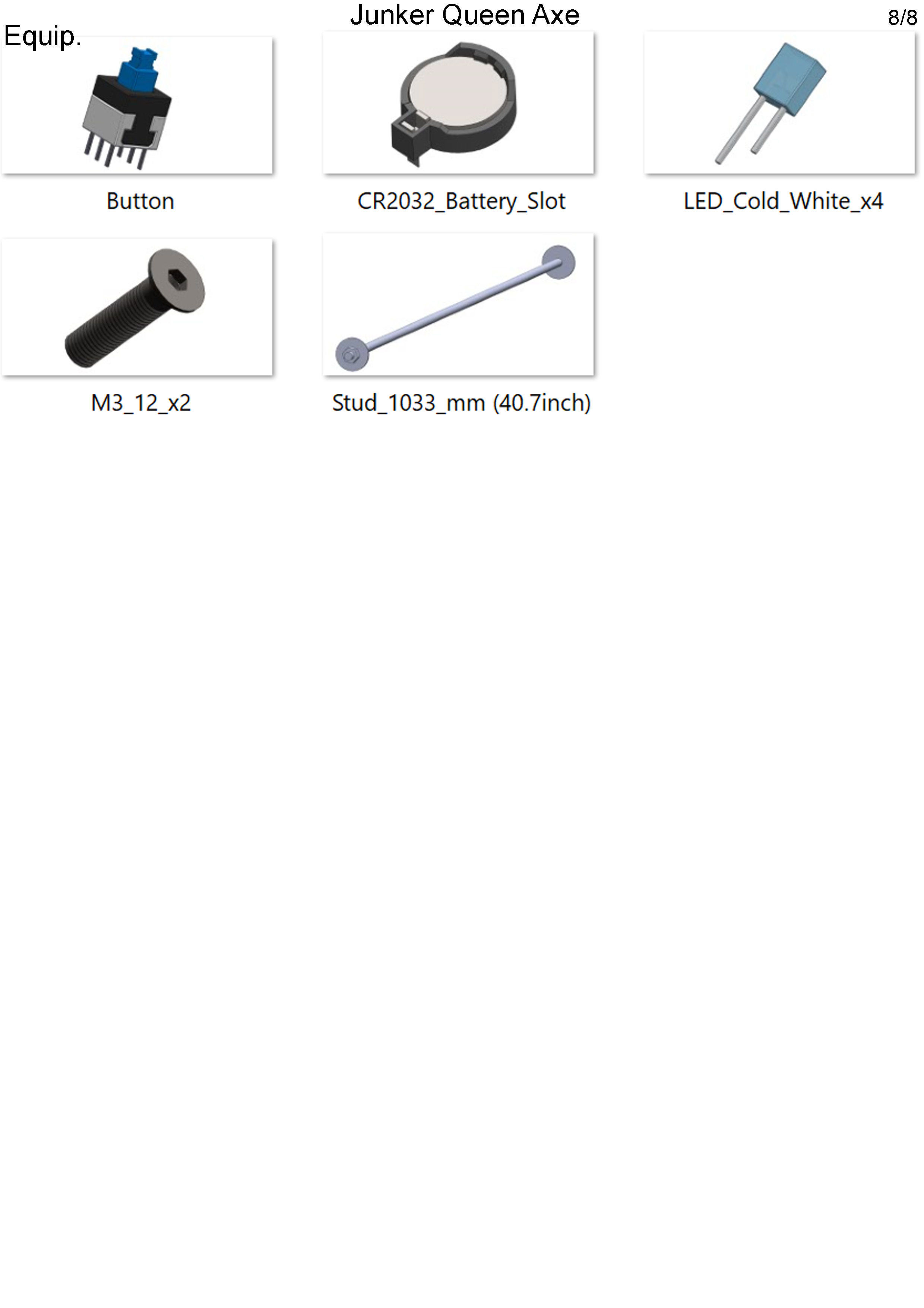 Junker Queen Axe - Overwatch - Printable - STL - Commercial 3D print model_21