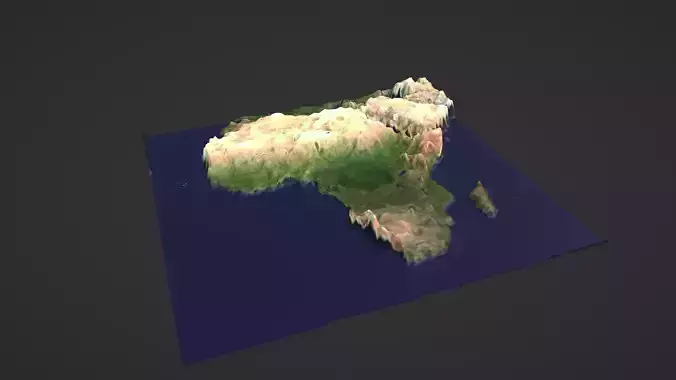 Africa Map Topography