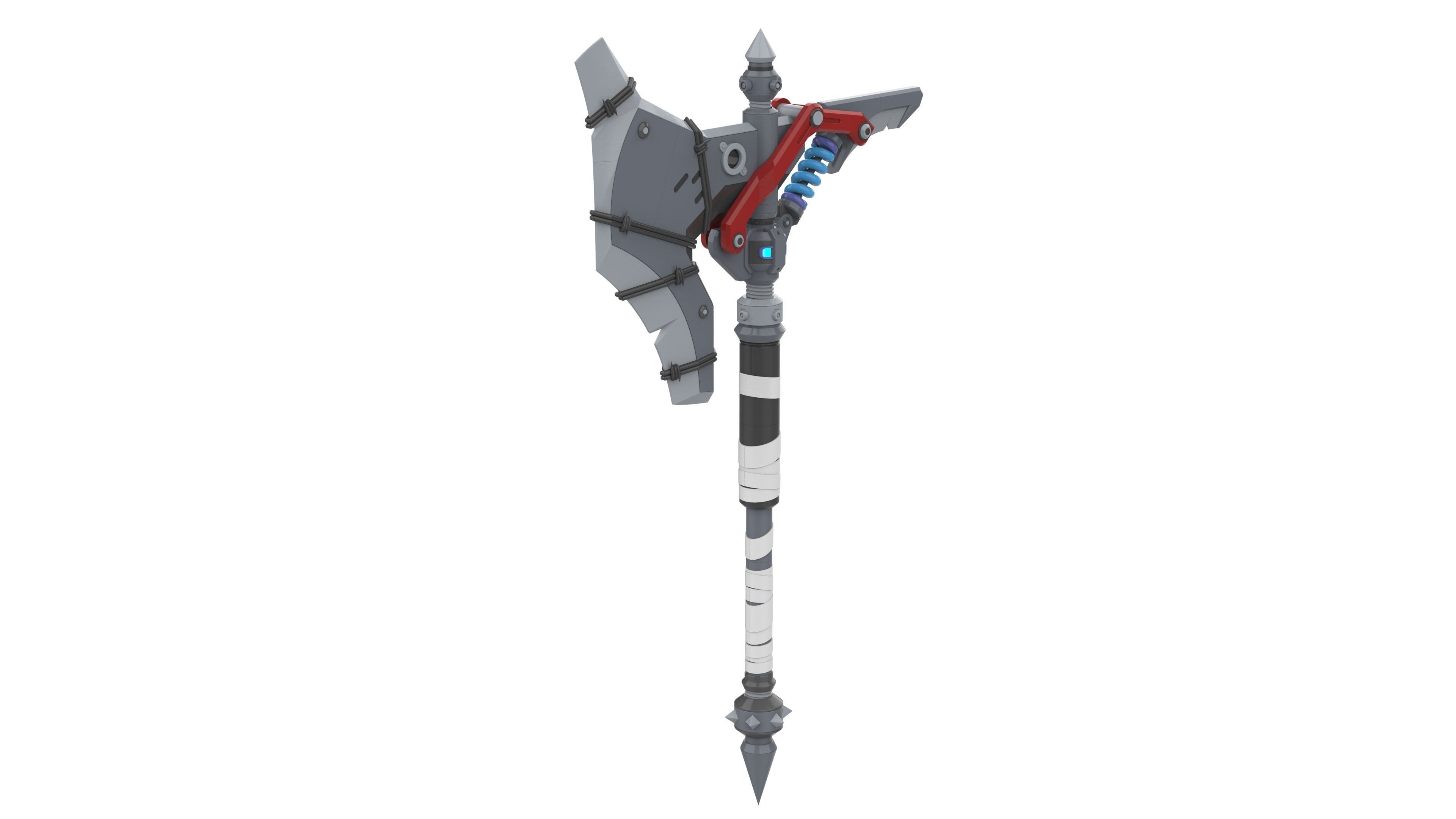 Junker Queen Axe - Overwatch - STL and CAD bundle 3D print model_2