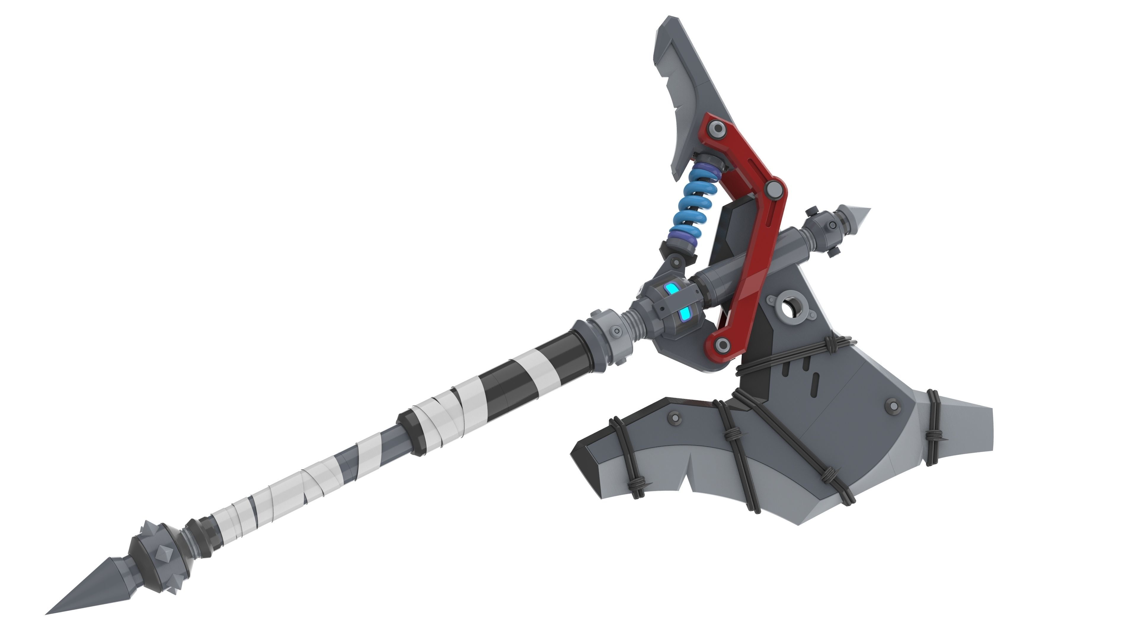 Junker Queen Axe - Overwatch - STL and CAD bundle 3D print model_8