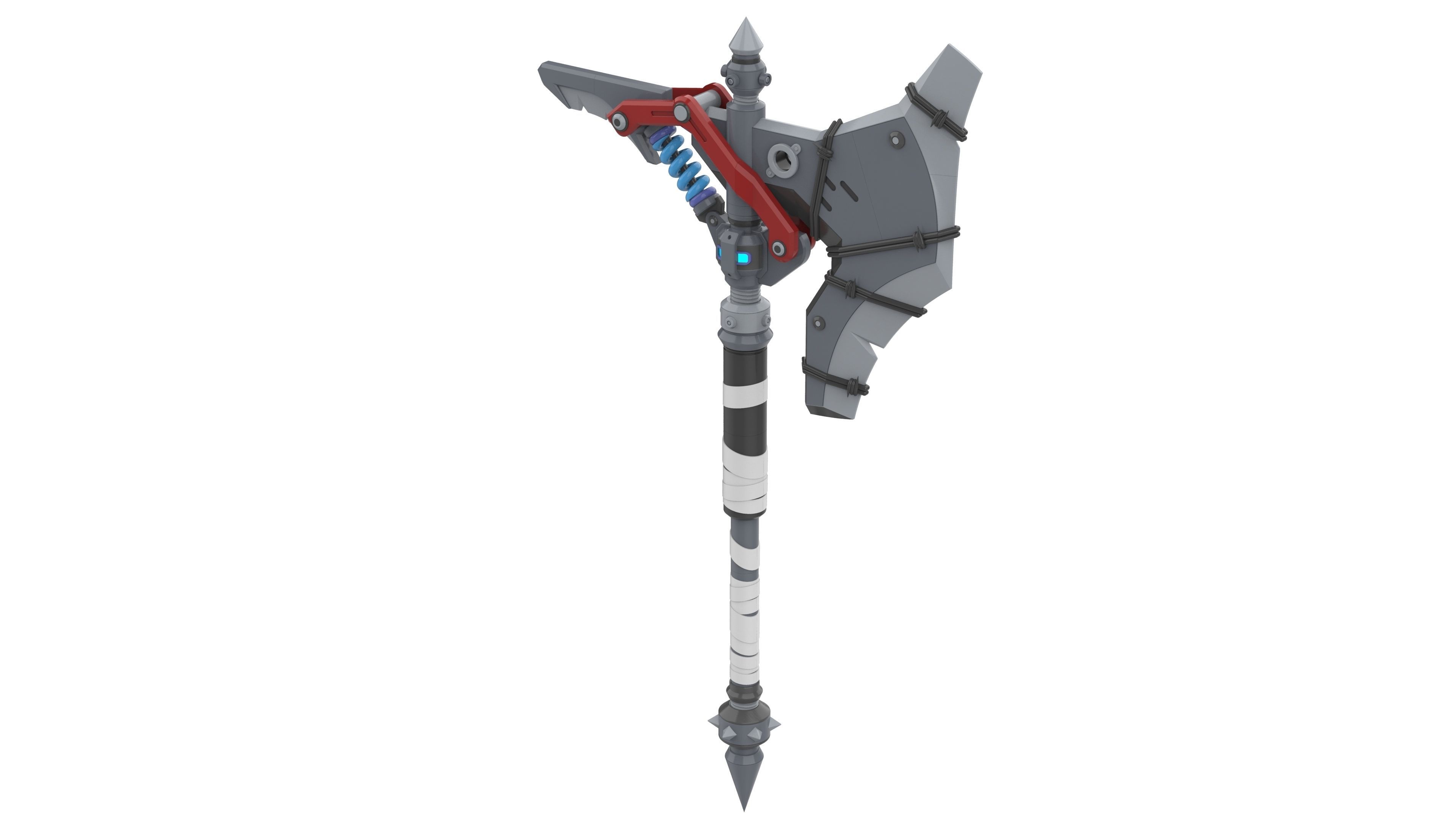 Junker Queen Axe - Overwatch - STL and CAD bundle 3D print model_13
