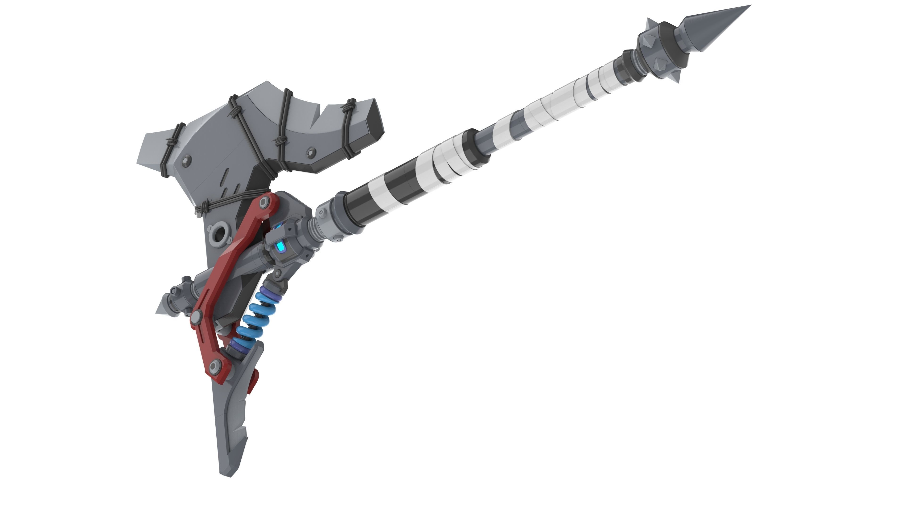 Junker Queen Axe - Overwatch - STL and CAD bundle 3D print model_7