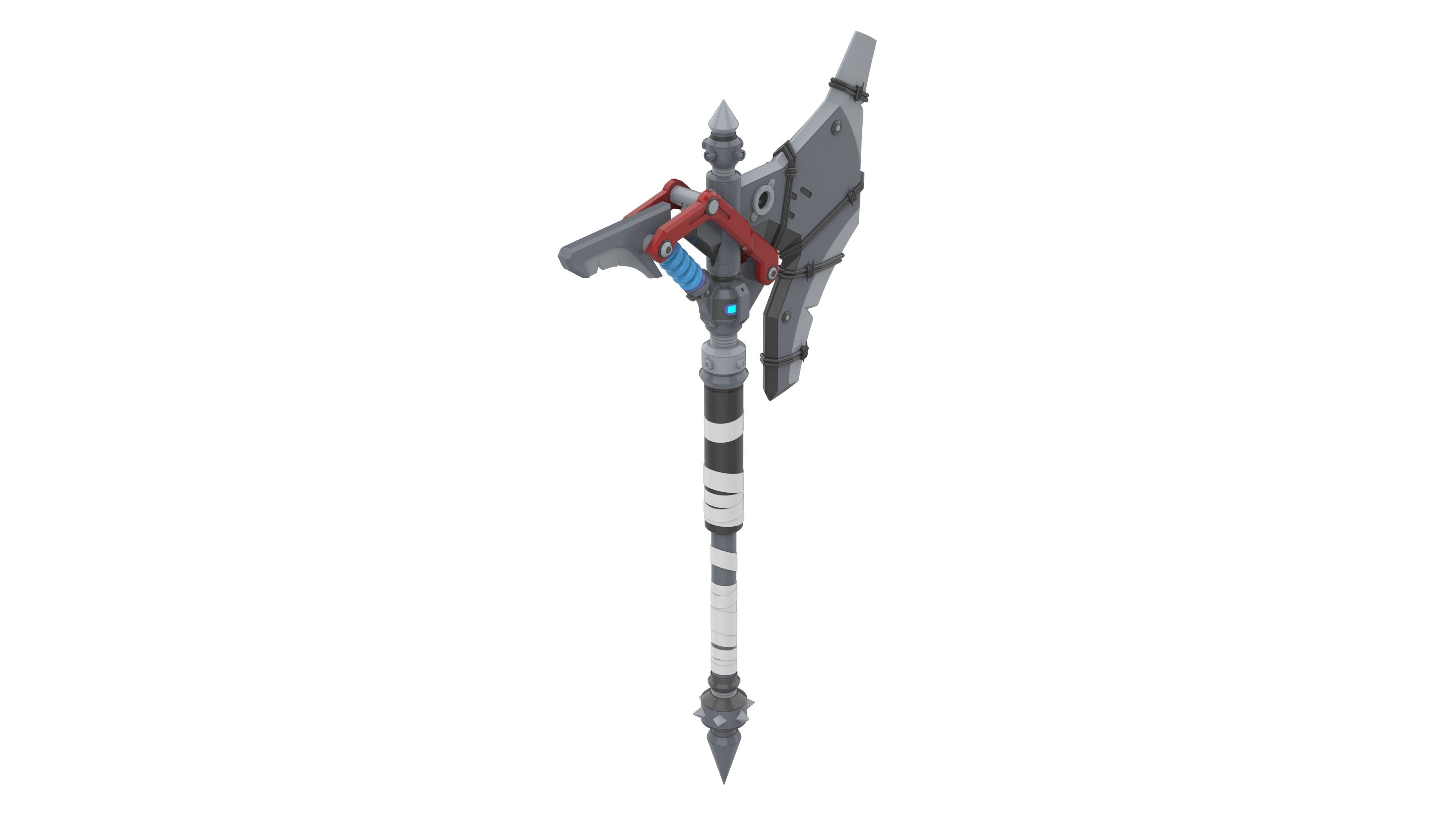 Junker Queen Axe - Overwatch - STL and CAD bundle 3D print model_12