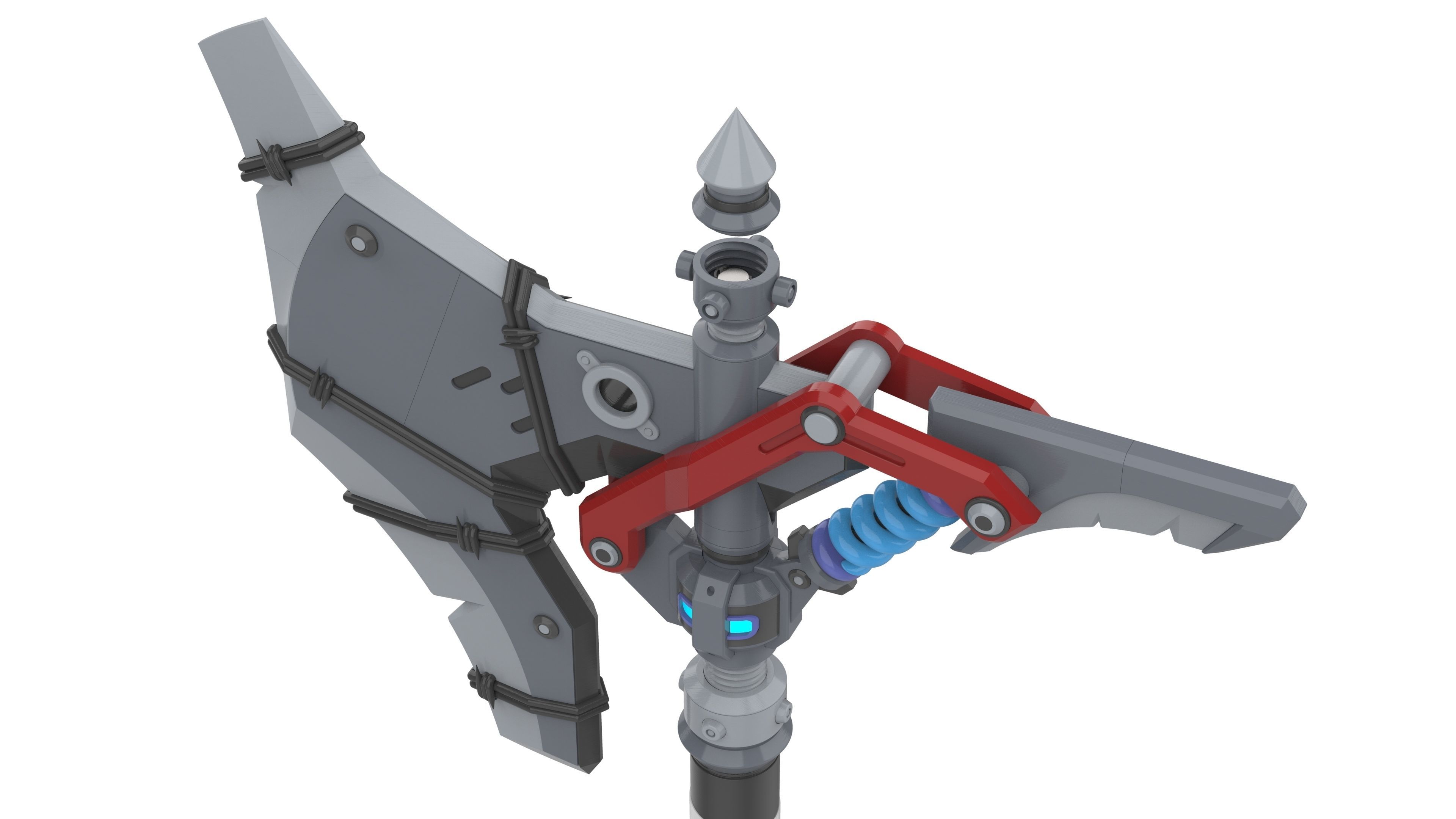 Junker Queen Axe - Overwatch - STL and CAD bundle 3D print model_9