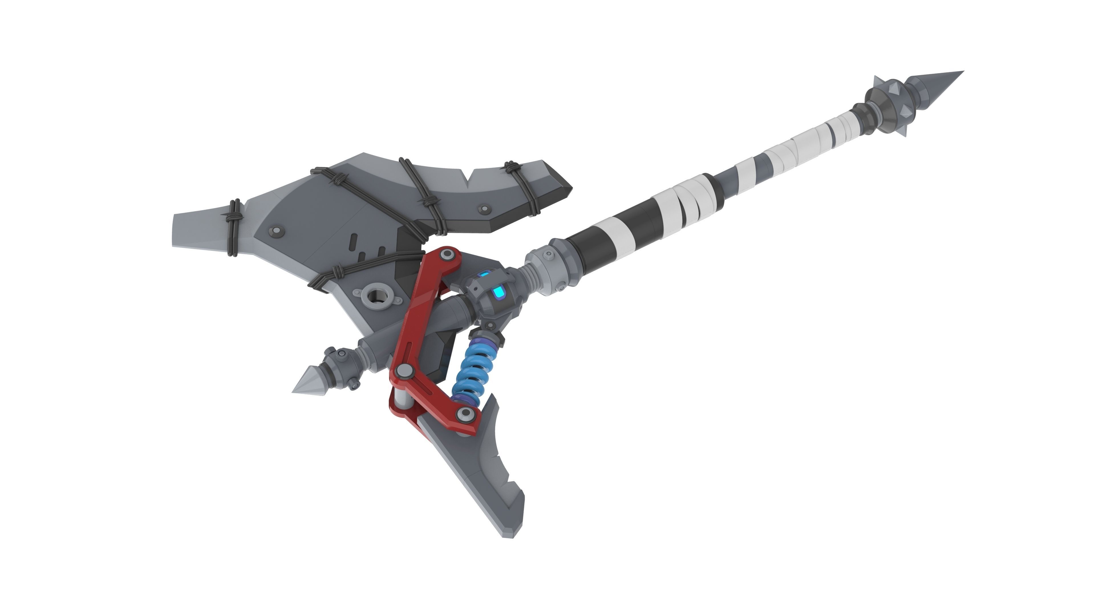 Junker Queen Axe - Overwatch - STL and CAD bundle 3D print model_6