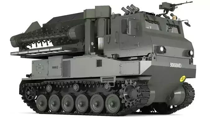 Mine cleaner vehicle